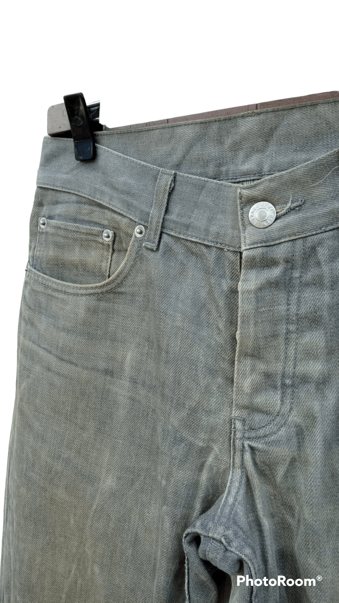Helmut Lang 🔥🔥Helmut Lang Treated Raw Denim Size US 30 / EU 46 - 19 Thumbnail