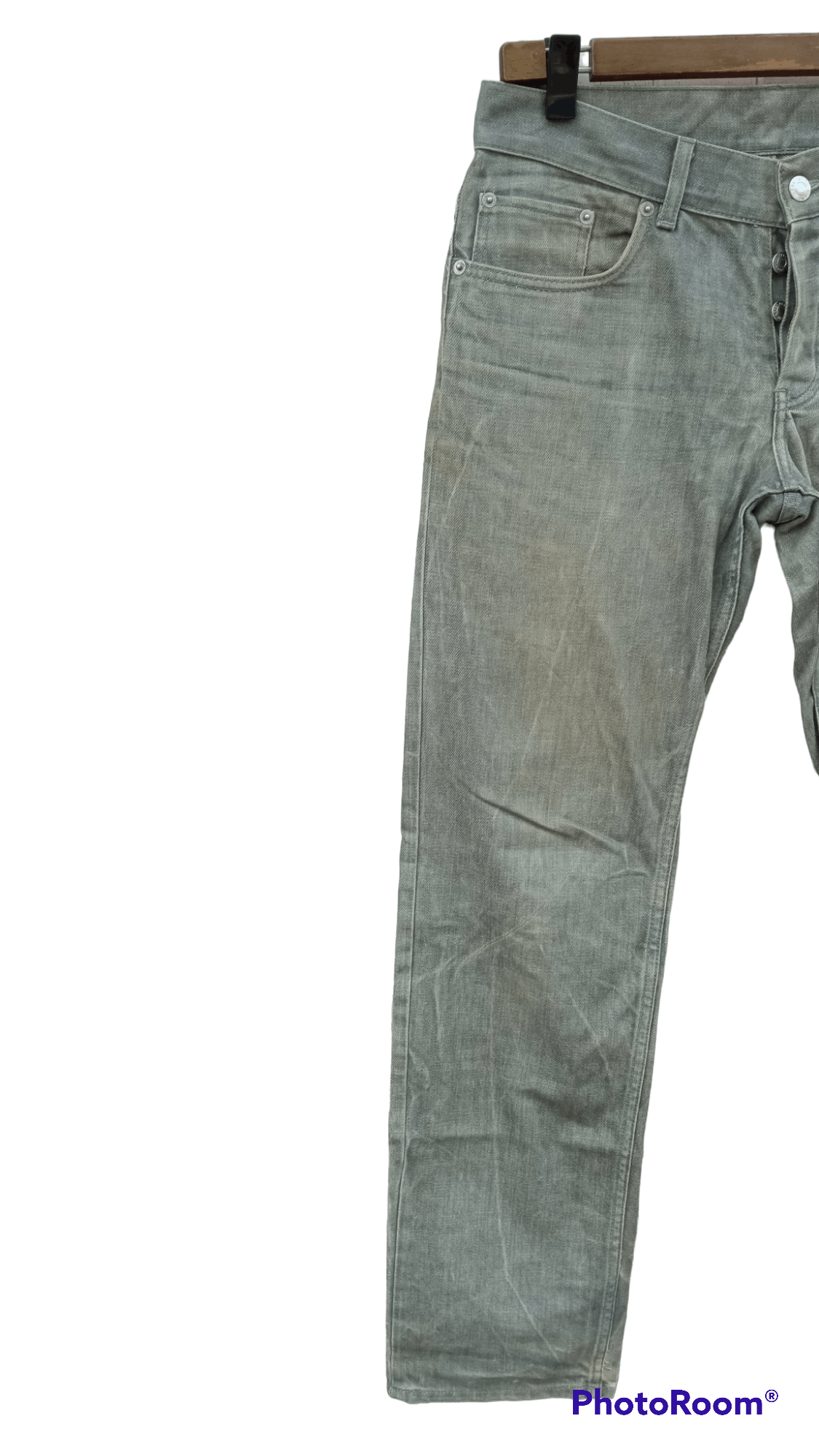 Helmut Lang 🔥🔥Helmut Lang Treated Raw Denim Size US 30 / EU 46 - 4 Thumbnail