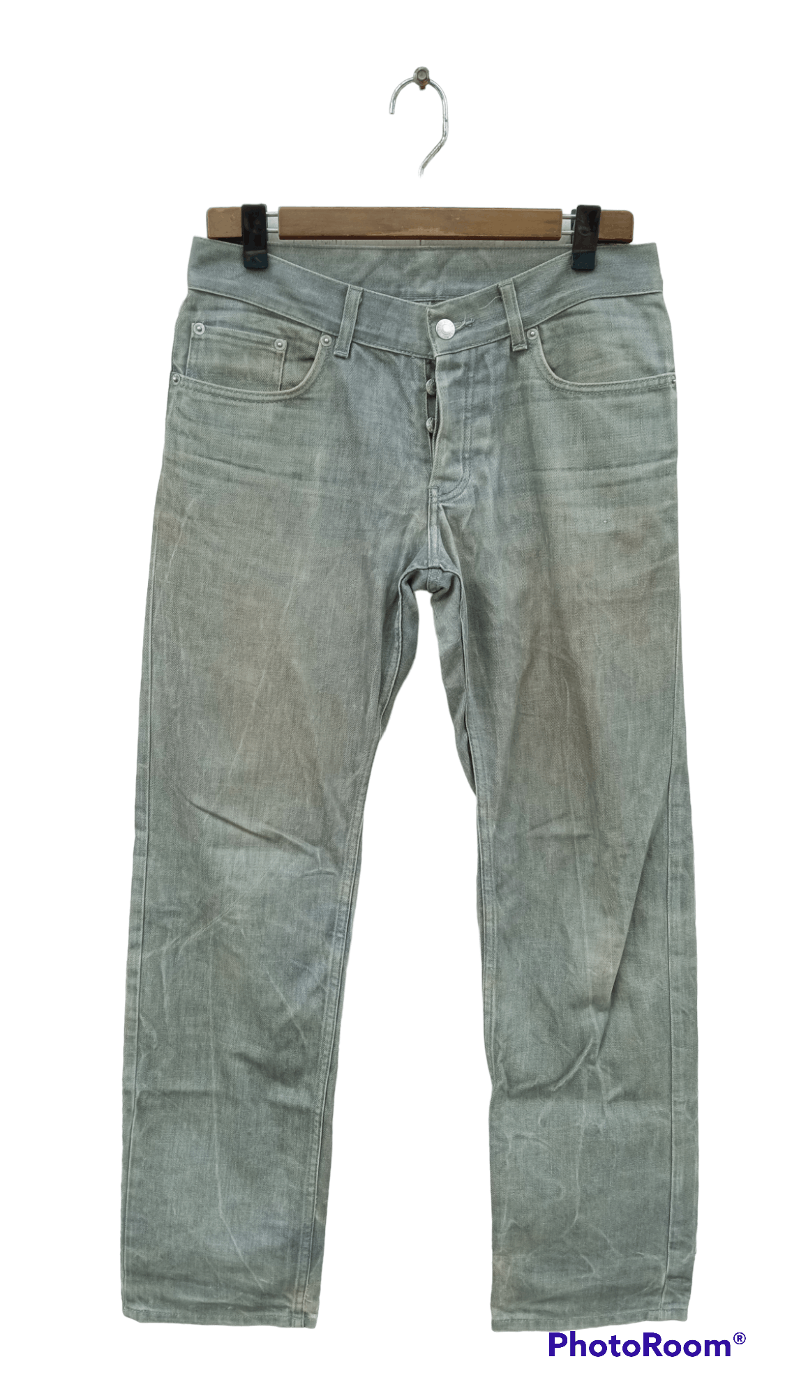 Helmut Lang 🔥🔥Helmut Lang Treated Raw Denim Size US 30 / EU 46 - 1 Thumbnail