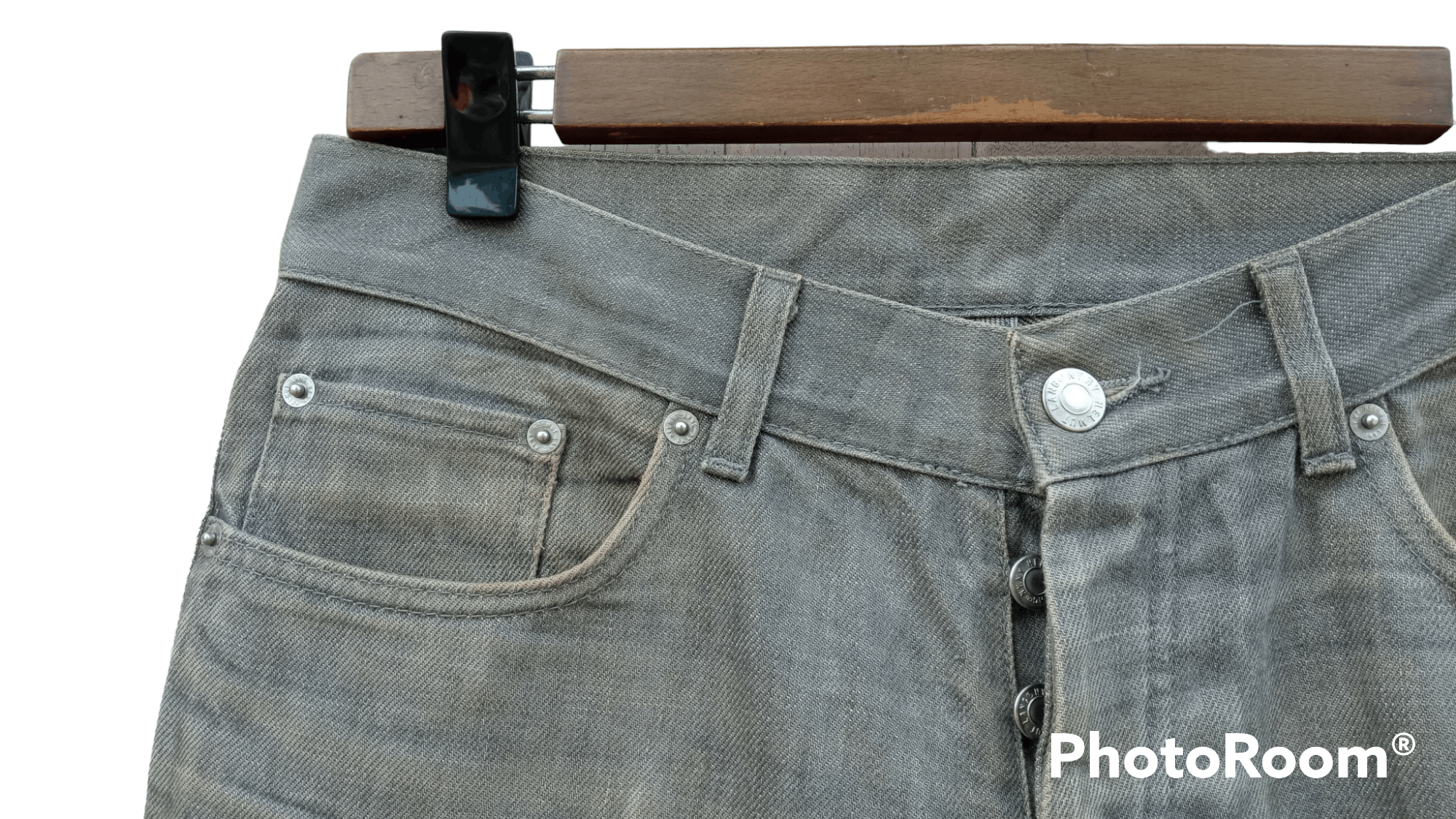 Helmut Lang 🔥🔥Helmut Lang Treated Raw Denim Size US 30 / EU 46 - 20 Thumbnail