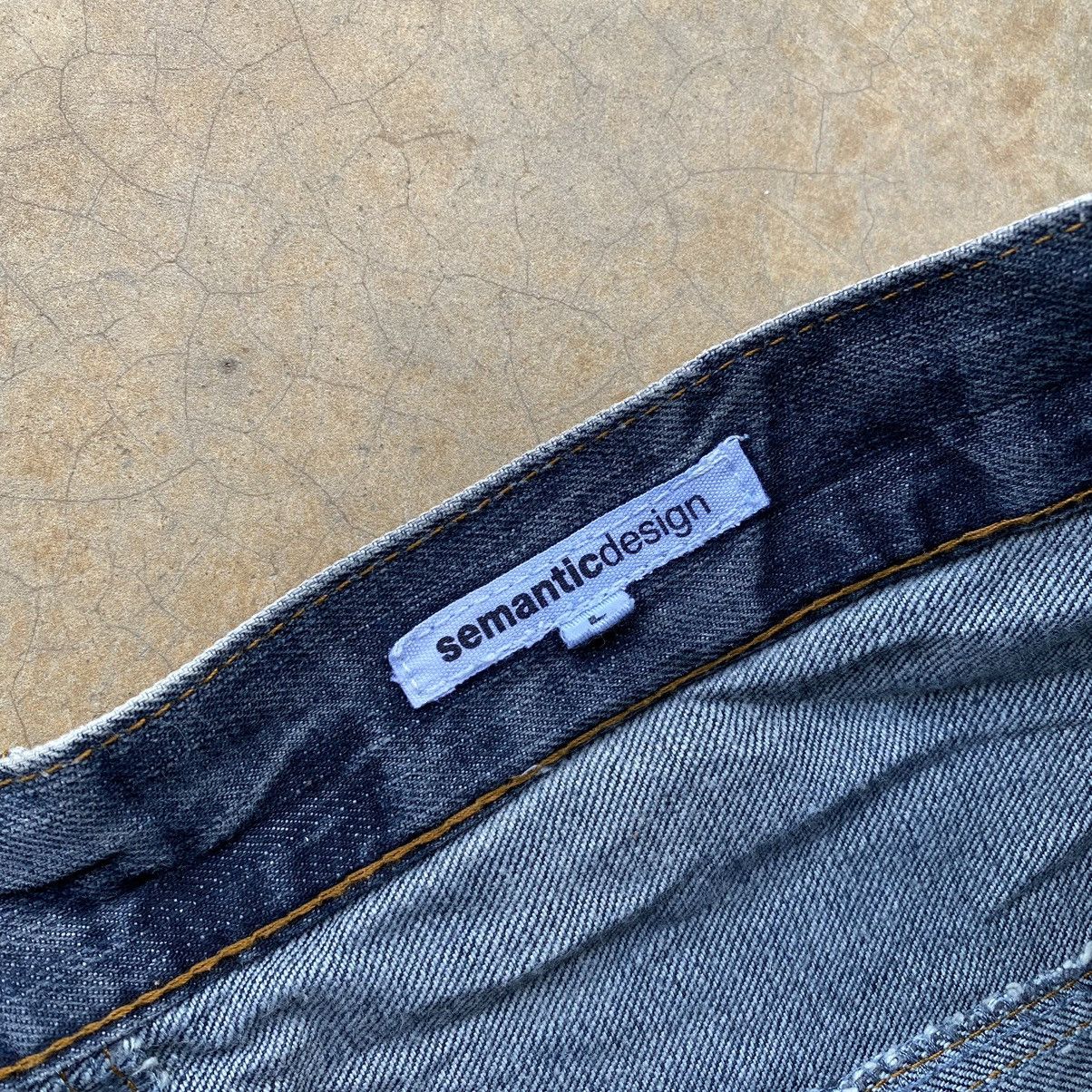 Japanese Brand Vintage Semantic Design Bottom Bell Distressed Denim Size US 32 / EU 48 - 14 Thumbnail