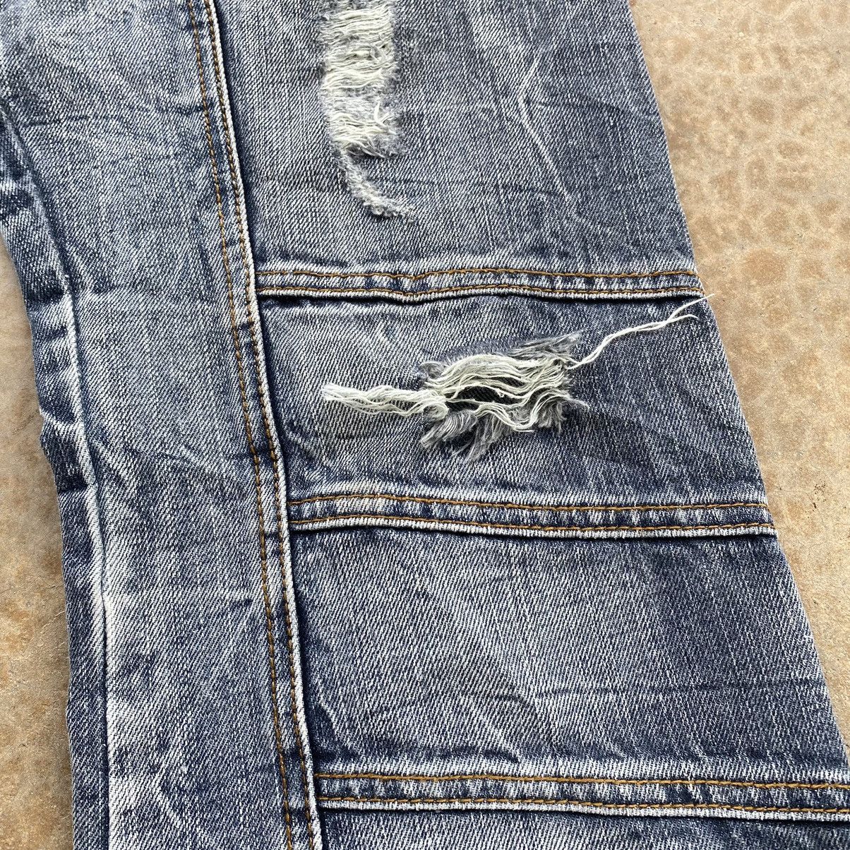 Japanese Brand Vintage Semantic Design Bottom Bell Distressed Denim Size US 32 / EU 48 - 4 Thumbnail