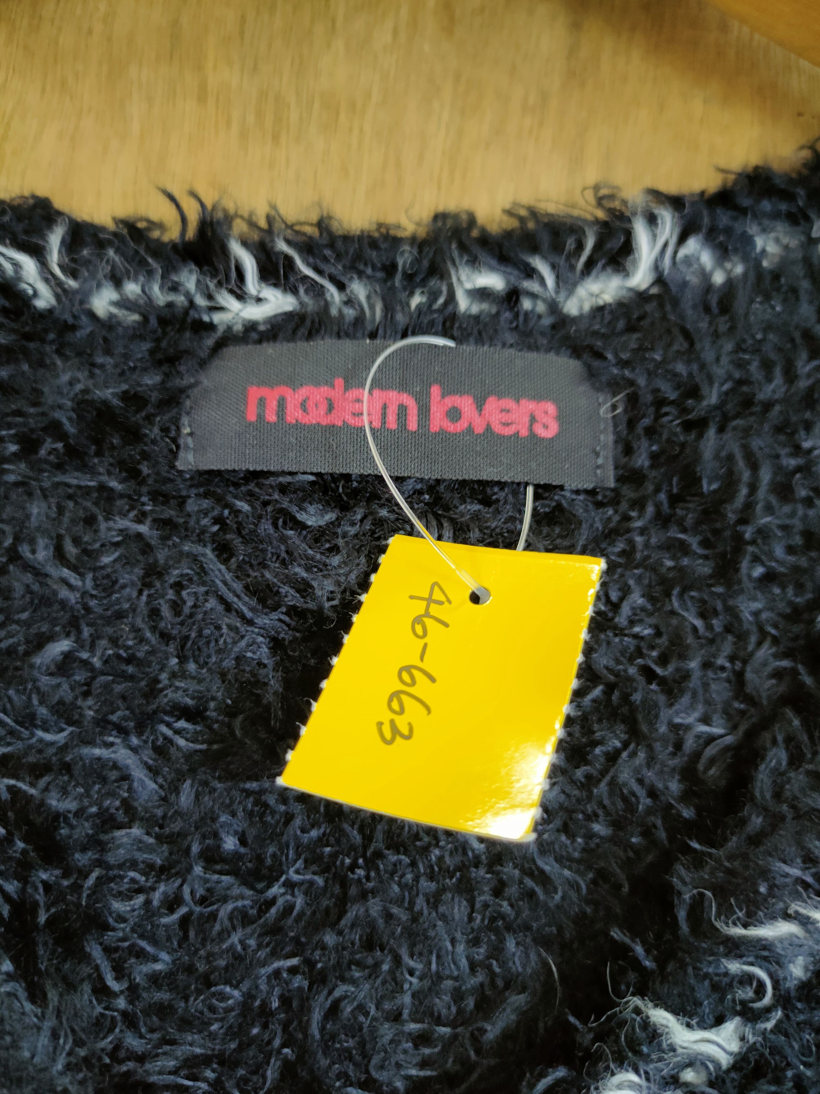 Aran Isles Knitwear Modern Lovers mohair fur shaggy knitwear black #46-663 Size M / US 6-8 / IT 42-44 - 4 Thumbnail