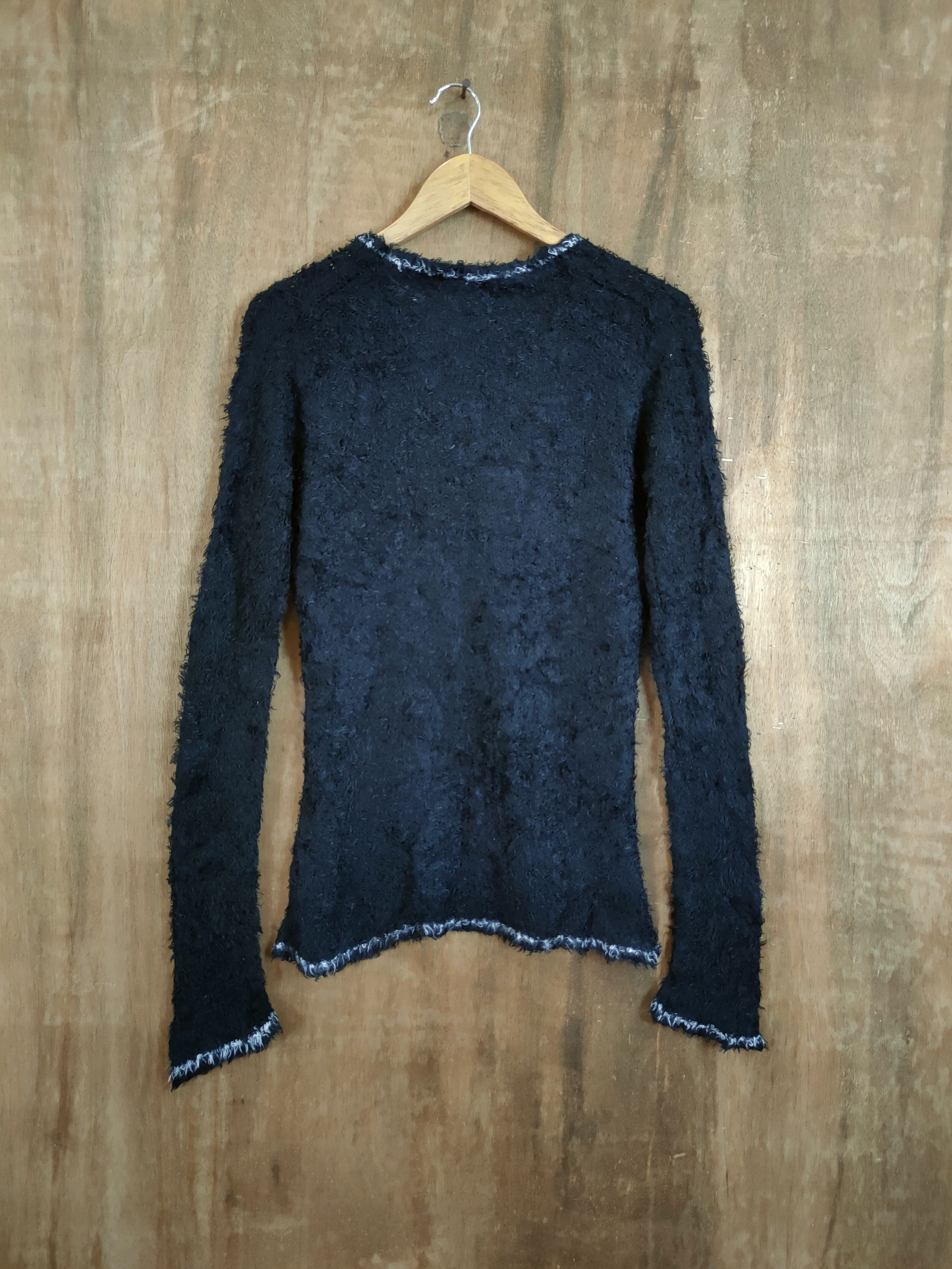 Aran Isles Knitwear Modern Lovers mohair fur shaggy knitwear black #46-663 Size M / US 6-8 / IT 42-44 - 8 Thumbnail