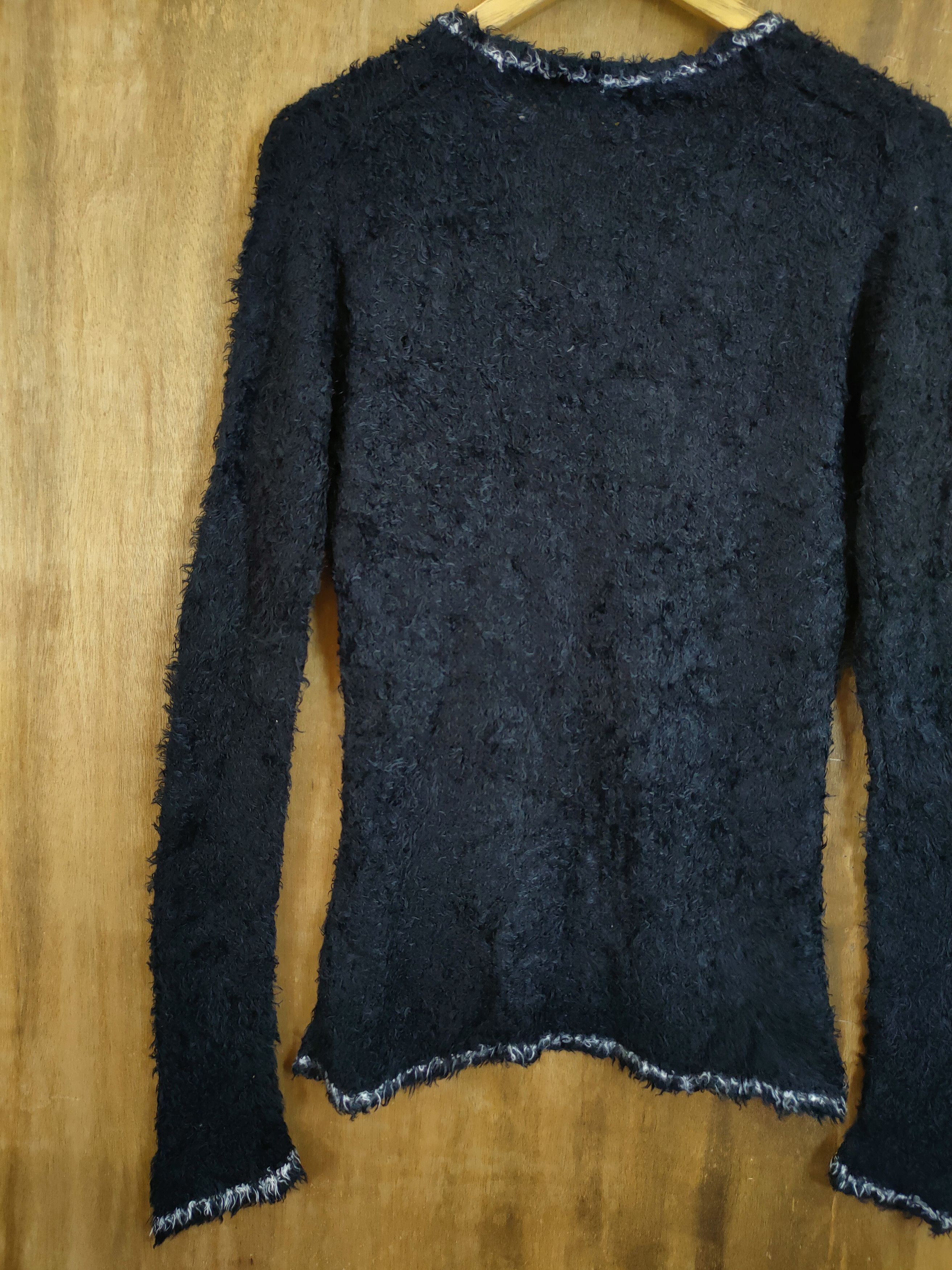 Aran Isles Knitwear Modern Lovers mohair fur shaggy knitwear black #46-663 Size M / US 6-8 / IT 42-44 - 9 Thumbnail