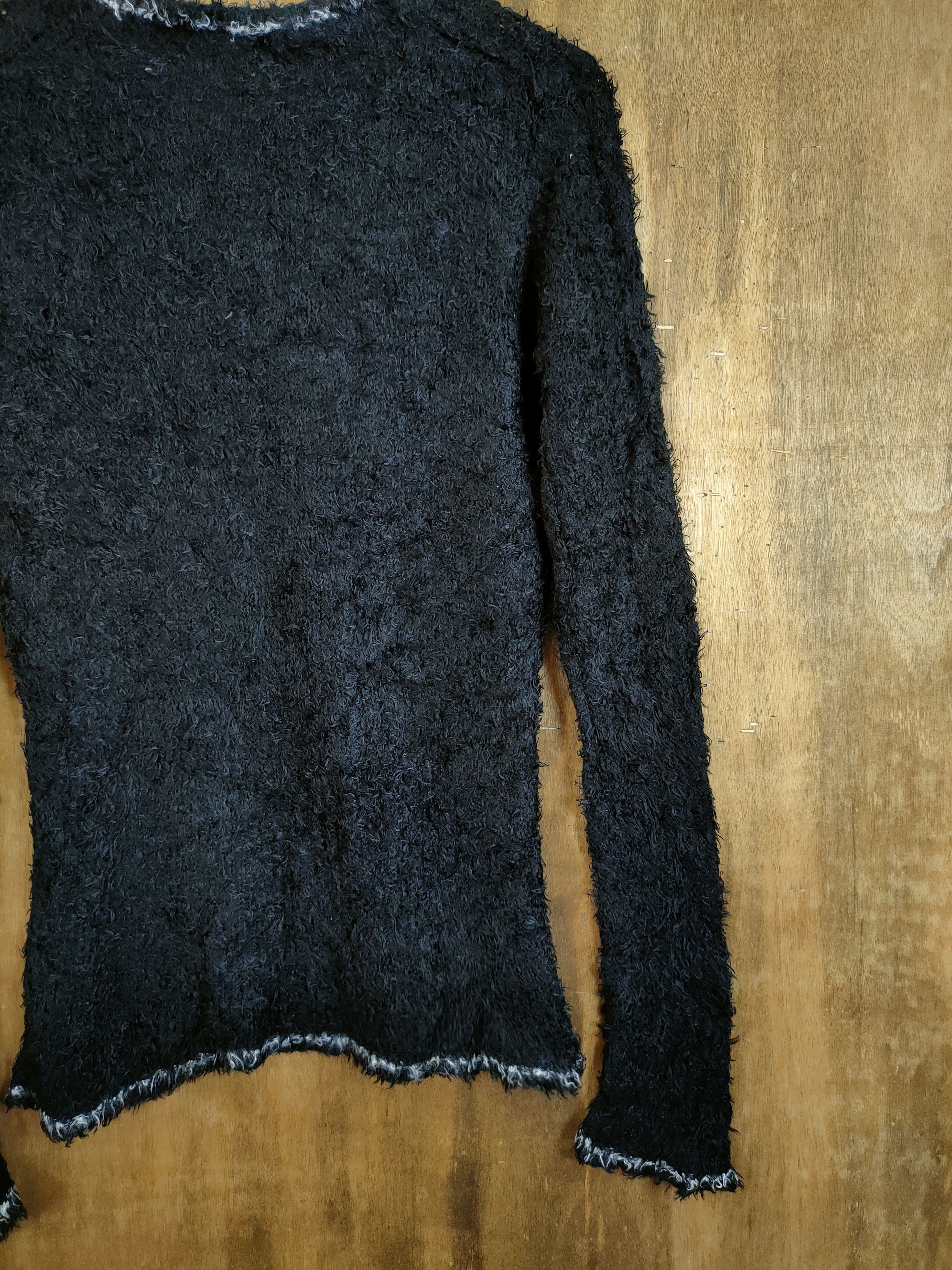 Aran Isles Knitwear Modern Lovers mohair fur shaggy knitwear black #46-663 Size M / US 6-8 / IT 42-44 - 10 Thumbnail