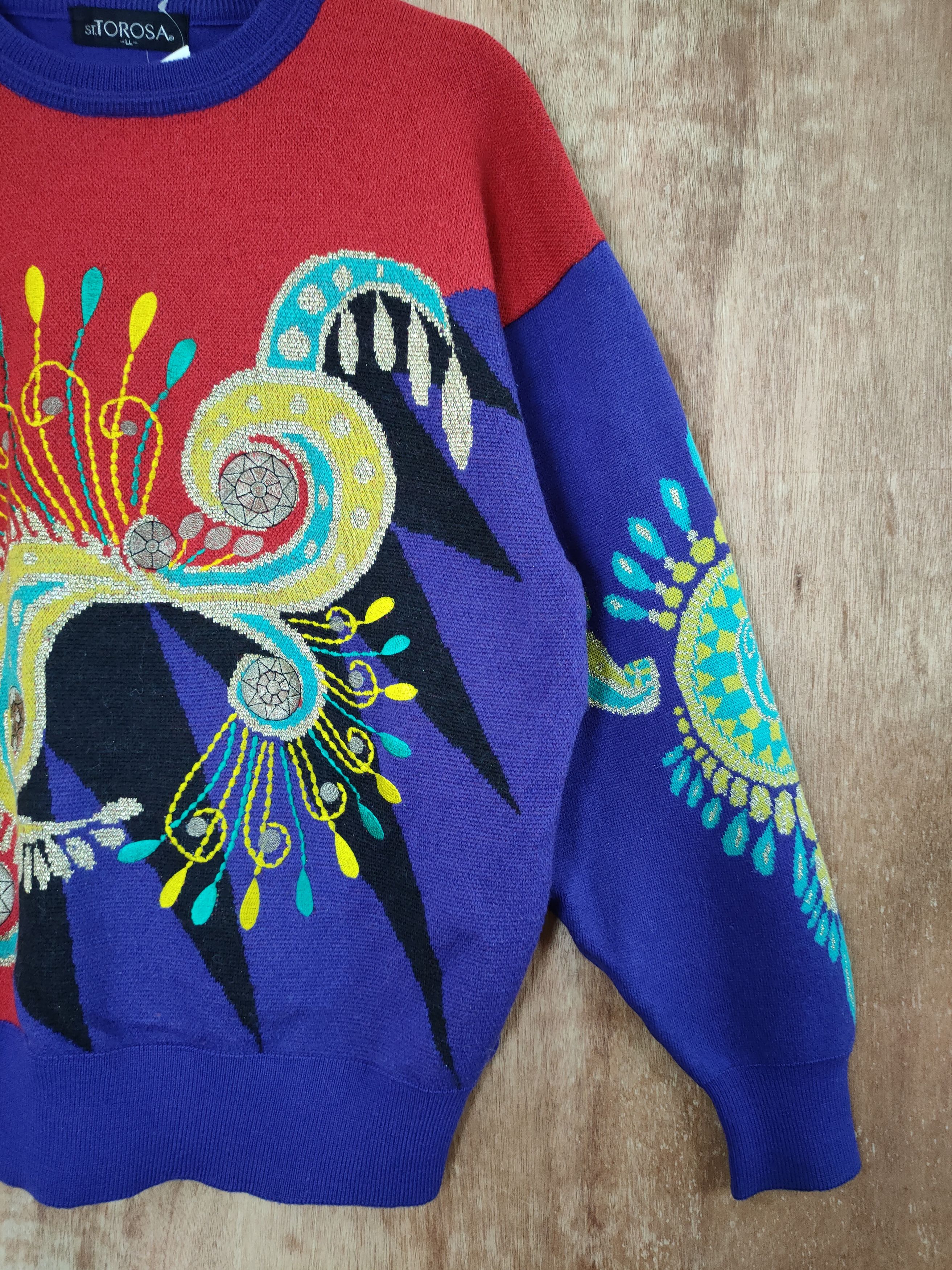 Vintage DL 90s St Torosa japan knitwear sweatshirt vintage #46-384 Size US M / EU 48-50 / 2 - 3 Thumbnail