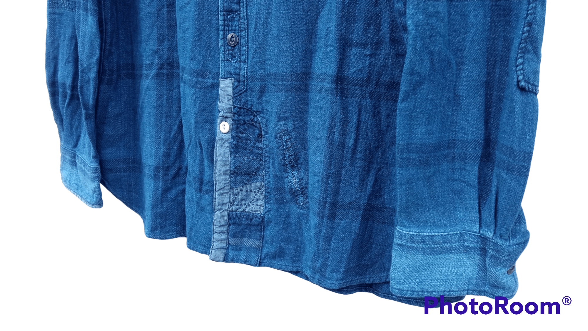 Indigo × Polo Ralph Lauren × Ralph Lauren 🔥🔥Polo Ralph Lauren Indigo Patchwork Shirt Size US M / EU 48-50 / 2 - 12 Thumbnail