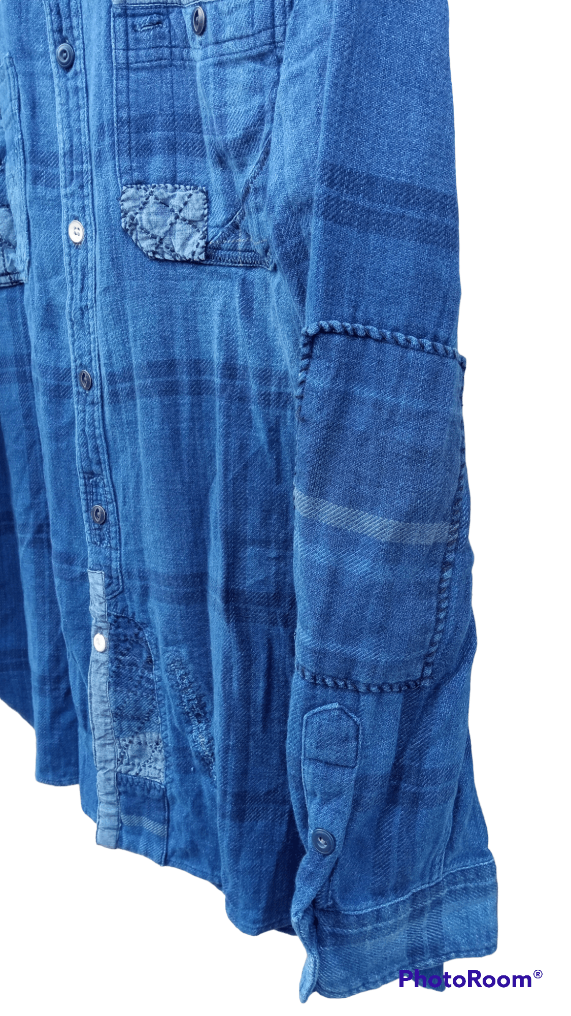 Indigo × Polo Ralph Lauren × Ralph Lauren 🔥🔥Polo Ralph Lauren Indigo Patchwork Shirt Size US M / EU 48-50 / 2 - 11 Thumbnail
