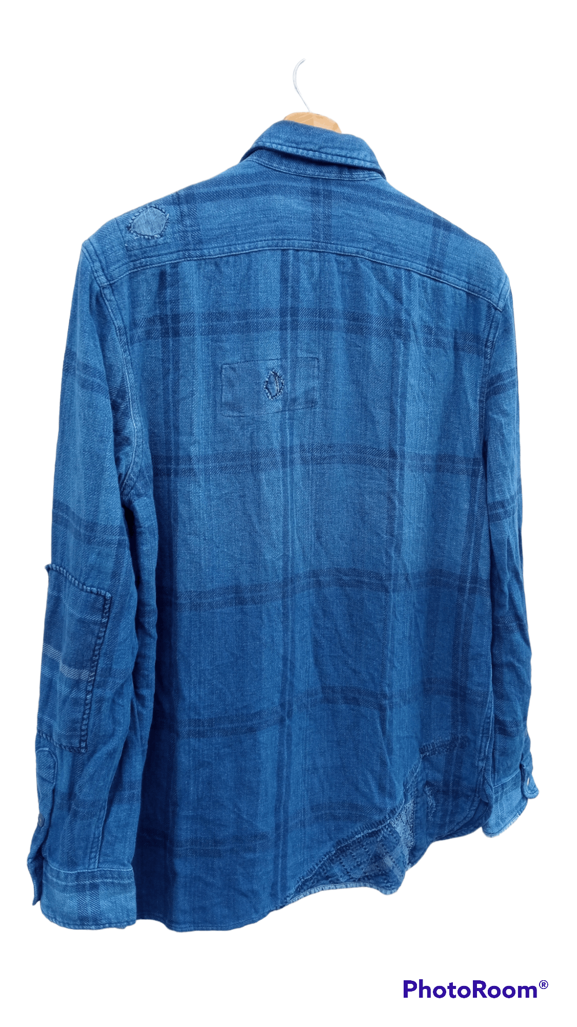 Indigo × Polo Ralph Lauren × Ralph Lauren 🔥🔥Polo Ralph Lauren Indigo Patchwork Shirt Size US M / EU 48-50 / 2 - 22 Thumbnail