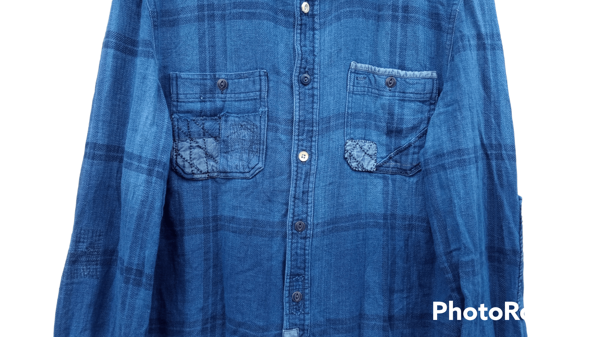 Indigo × Polo Ralph Lauren × Ralph Lauren 🔥🔥Polo Ralph Lauren Indigo Patchwork Shirt Size US M / EU 48-50 / 2 - 14 Thumbnail