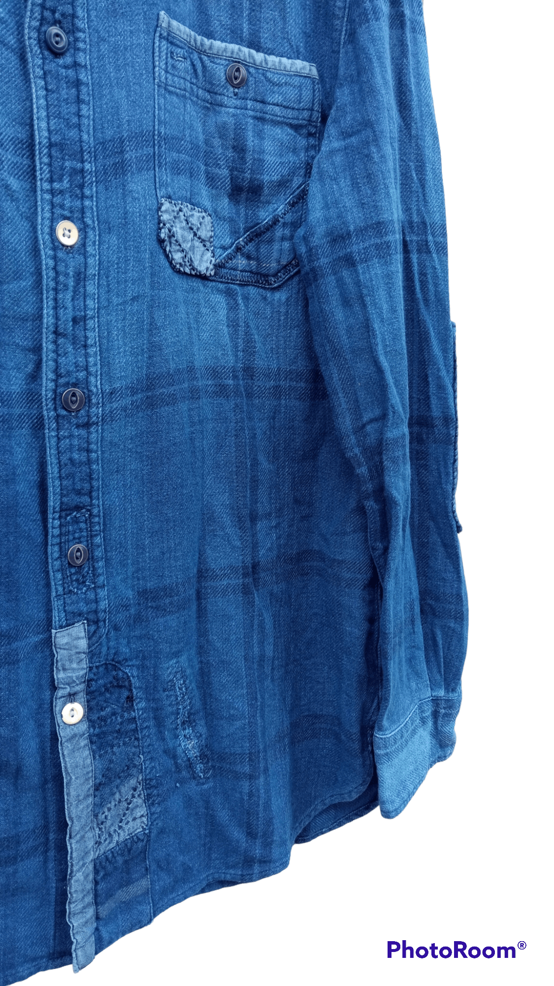 Indigo × Polo Ralph Lauren × Ralph Lauren 🔥🔥Polo Ralph Lauren Indigo Patchwork Shirt Size US M / EU 48-50 / 2 - 19 Thumbnail