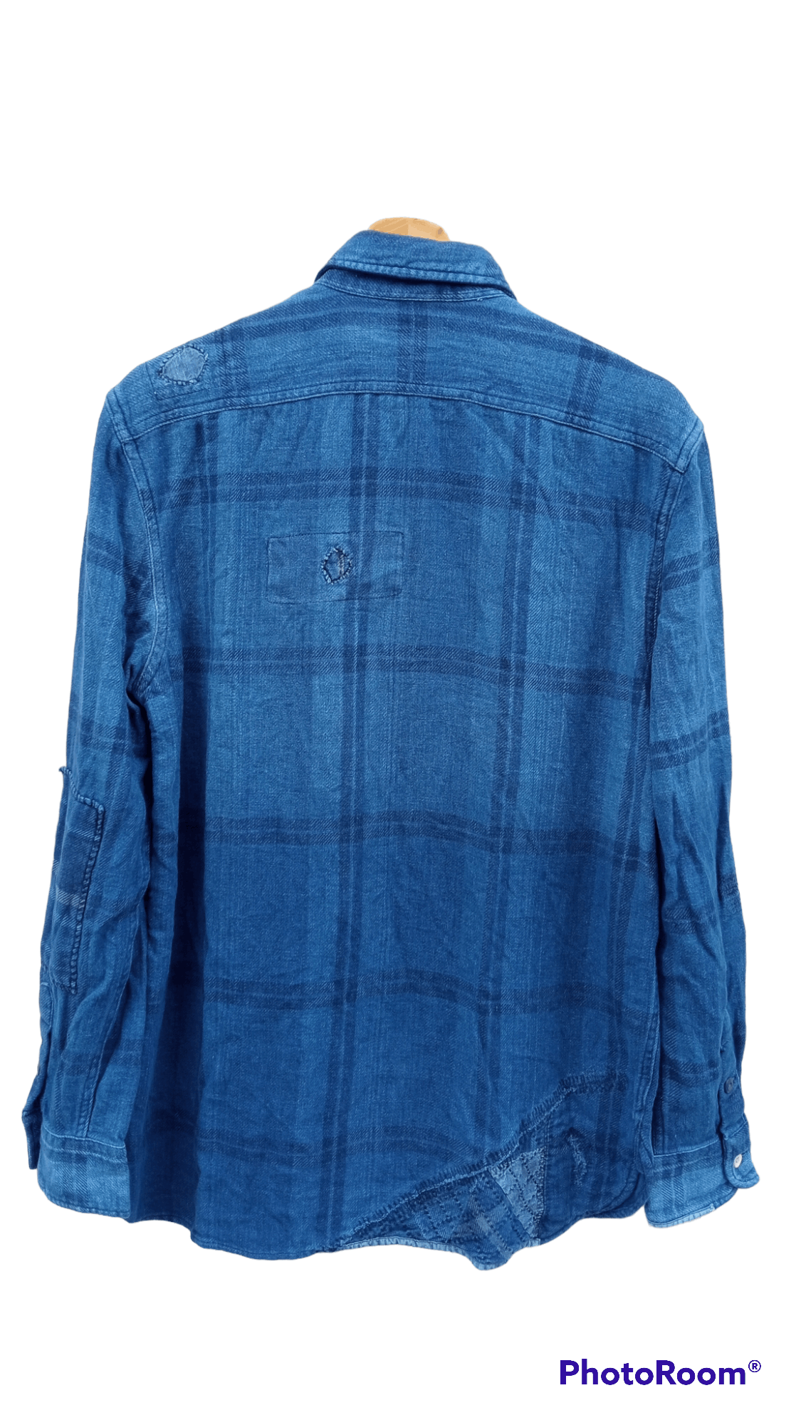 Indigo × Polo Ralph Lauren × Ralph Lauren 🔥🔥Polo Ralph Lauren Indigo Patchwork Shirt Size US M / EU 48-50 / 2 - 21 Thumbnail