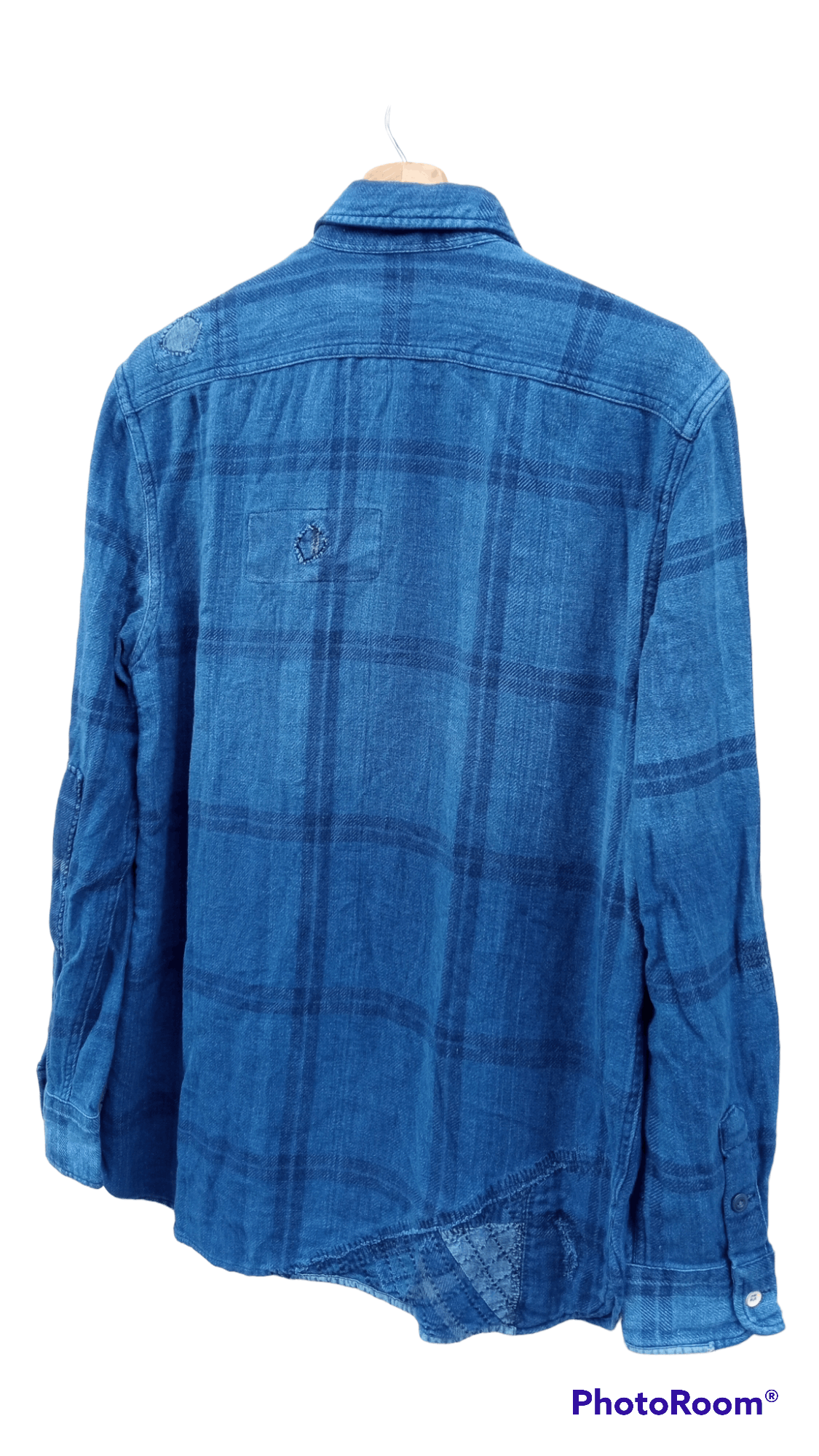 Indigo × Polo Ralph Lauren × Ralph Lauren 🔥🔥Polo Ralph Lauren Indigo Patchwork Shirt Size US M / EU 48-50 / 2 - 23 Thumbnail
