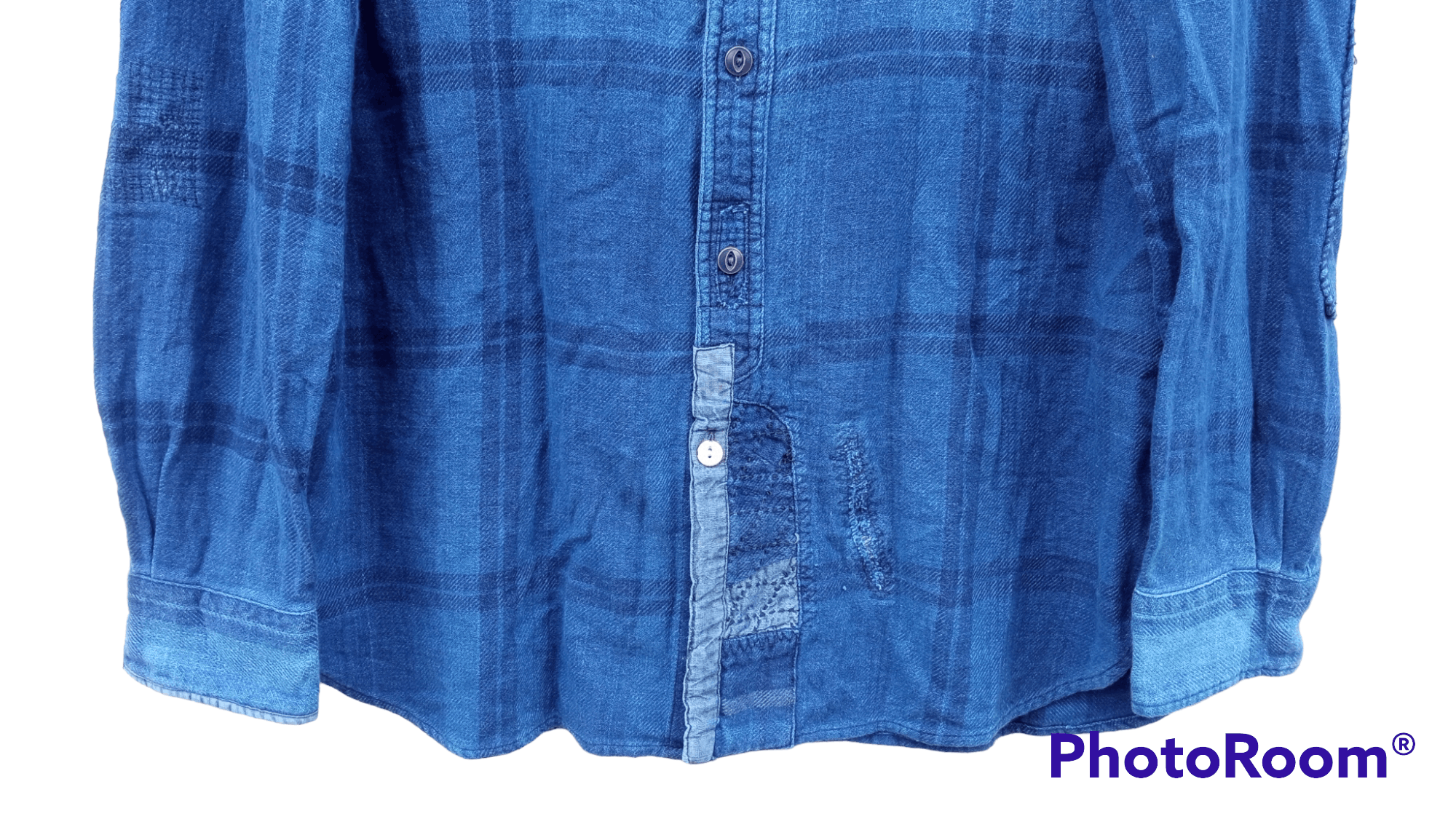 Indigo × Polo Ralph Lauren × Ralph Lauren 🔥🔥Polo Ralph Lauren Indigo Patchwork Shirt Size US M / EU 48-50 / 2 - 15 Thumbnail