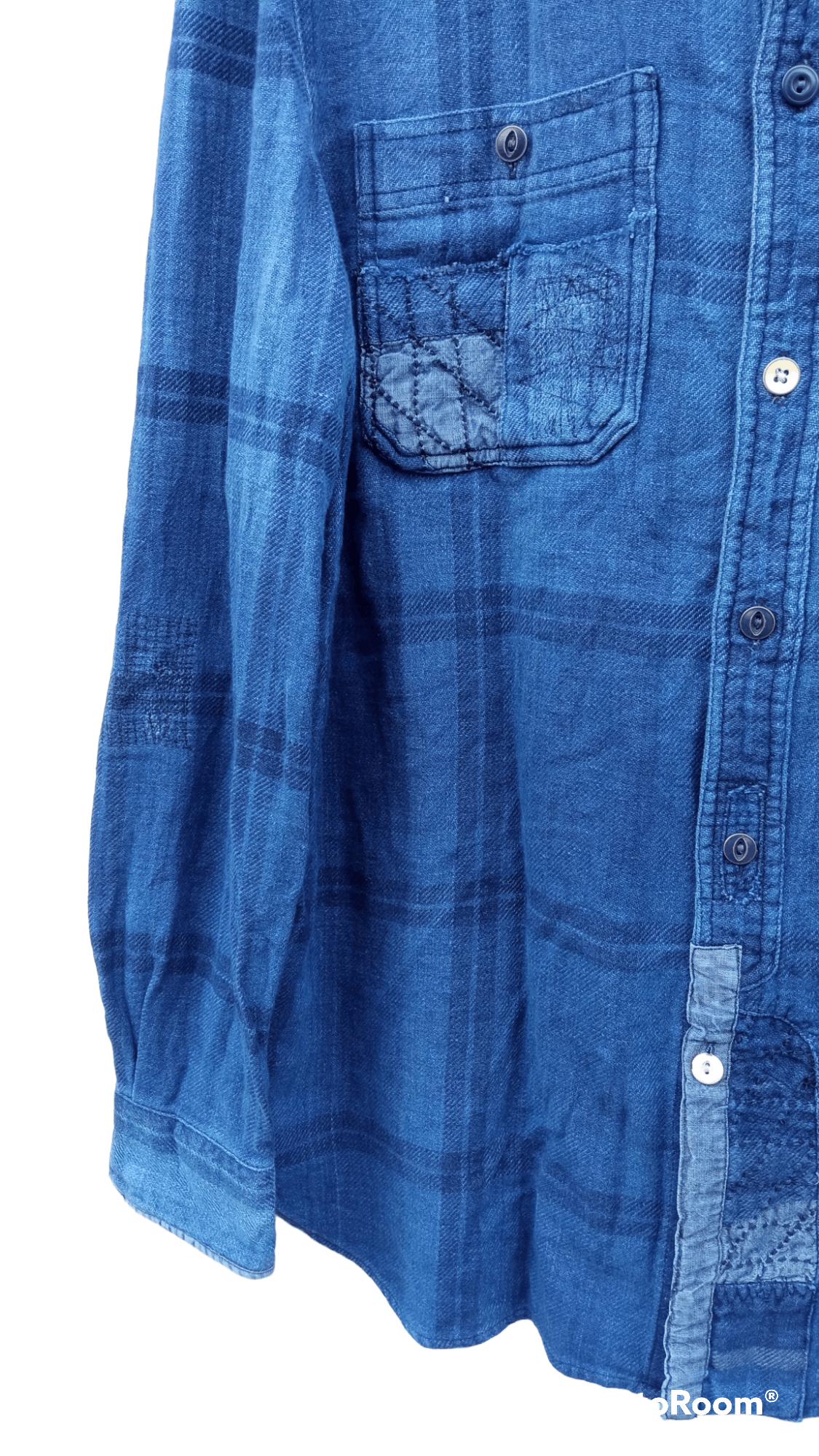Indigo × Polo Ralph Lauren × Ralph Lauren 🔥🔥Polo Ralph Lauren Indigo Patchwork Shirt Size US M / EU 48-50 / 2 - 17 Thumbnail