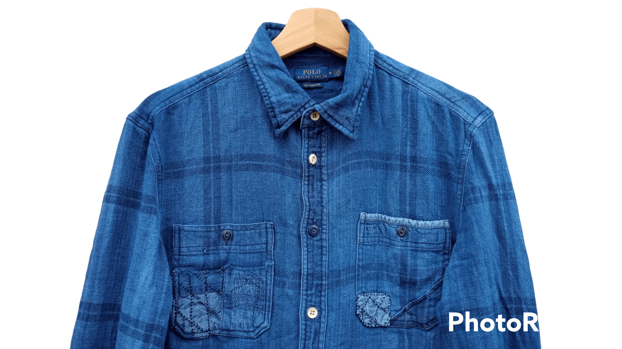 Indigo × Polo Ralph Lauren × Ralph Lauren 🔥🔥Polo Ralph Lauren Indigo Patchwork Shirt Size US M / EU 48-50 / 2 - 13 Thumbnail