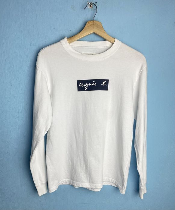 Agnes B. AGNES B. x ADAM ET ROPE L/S t-shirt box logo | Grailed