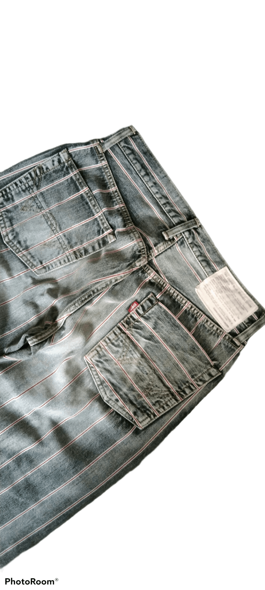 Other DISTRESSED 13oz BLUE SELVEDGE DENIM GRAND BLUE PINSTRIPE Size US 29 - 4 Thumbnail