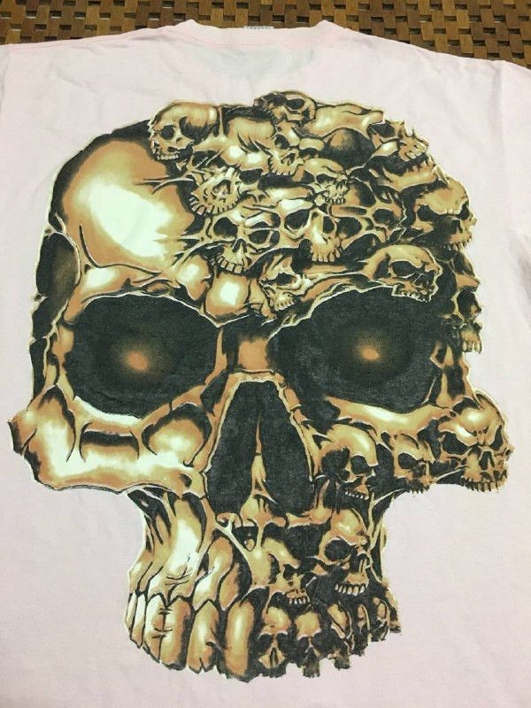 Le Grande Bleu (L.G.B.) Vintage Sturgis Bike Rally Skull Over Print Tee Size US L / EU 52-54 / 3 - 6 Thumbnail