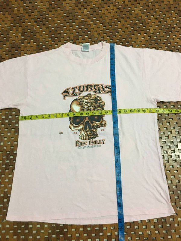 Le Grande Bleu (L.G.B.) Vintage Sturgis Bike Rally Skull Over Print Tee Size US L / EU 52-54 / 3 - 9 Thumbnail