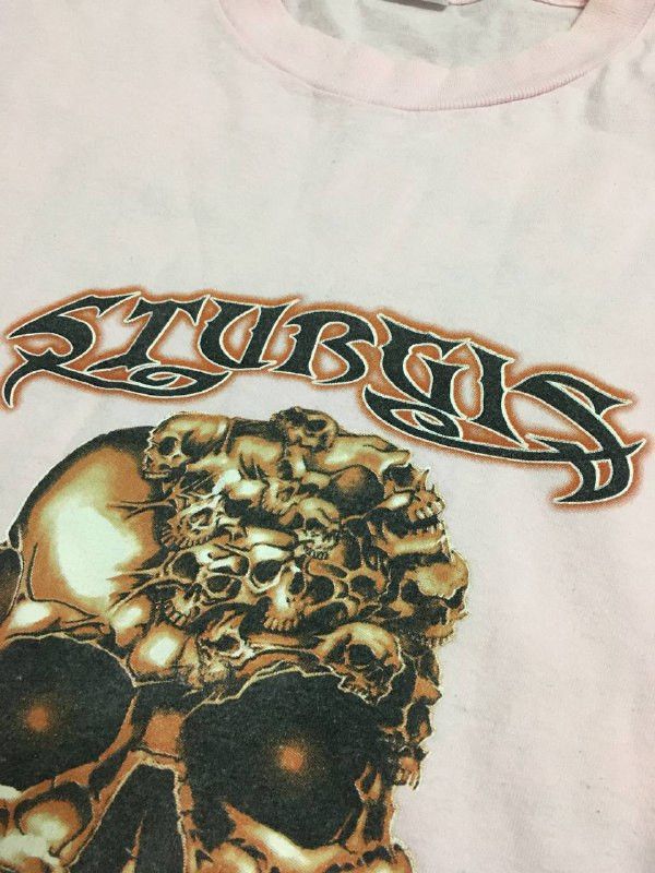 Le Grande Bleu (L.G.B.) Vintage Sturgis Bike Rally Skull Over Print Tee Size US L / EU 52-54 / 3 - 4 Thumbnail