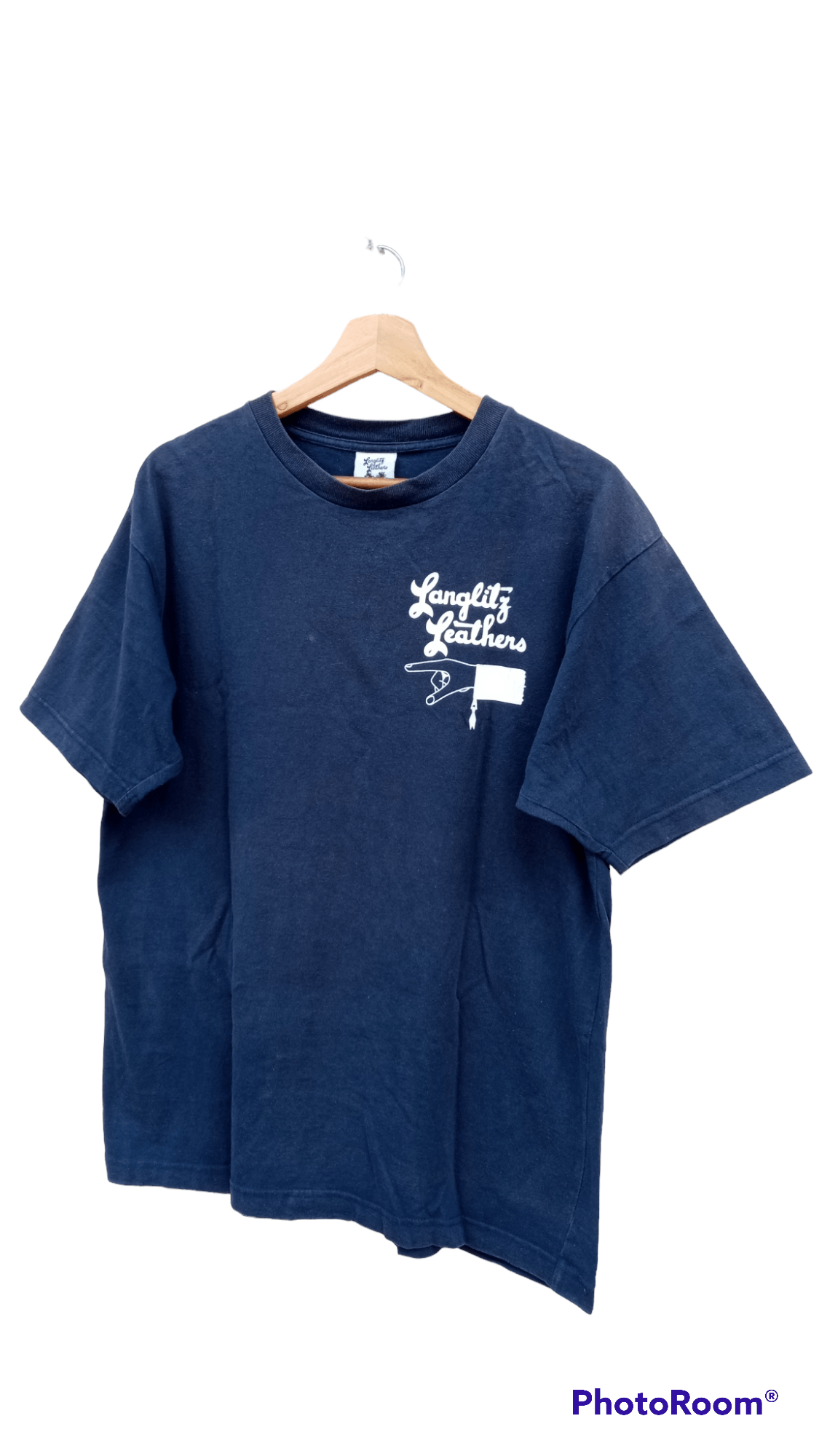 Indian Motorcycle × Japanese Brand × Vintage 🔥🔥Langlitz Leathers T-Shirt Size US L / EU 52-54 / 3 - 4 Thumbnail