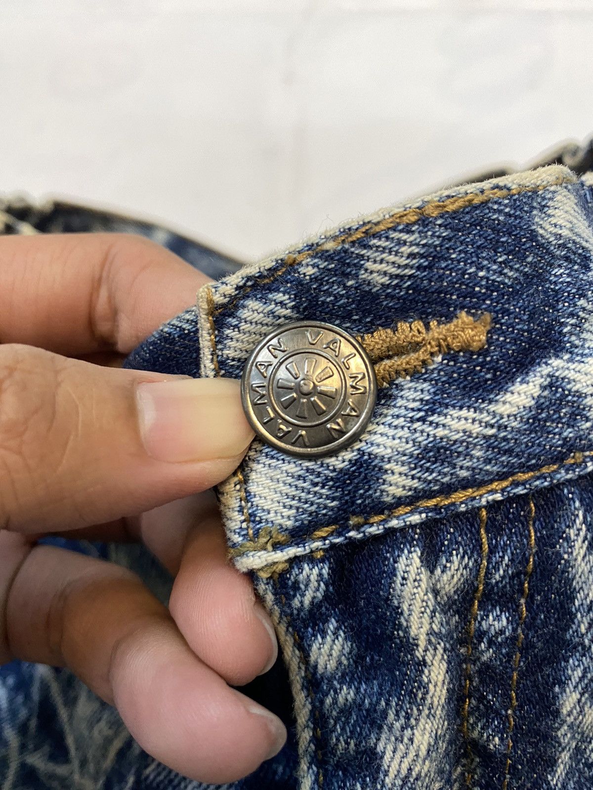 Denim & Co. × Japanese Brand Valman Denim Nice Design Jean Size US 27 - 5 Thumbnail
