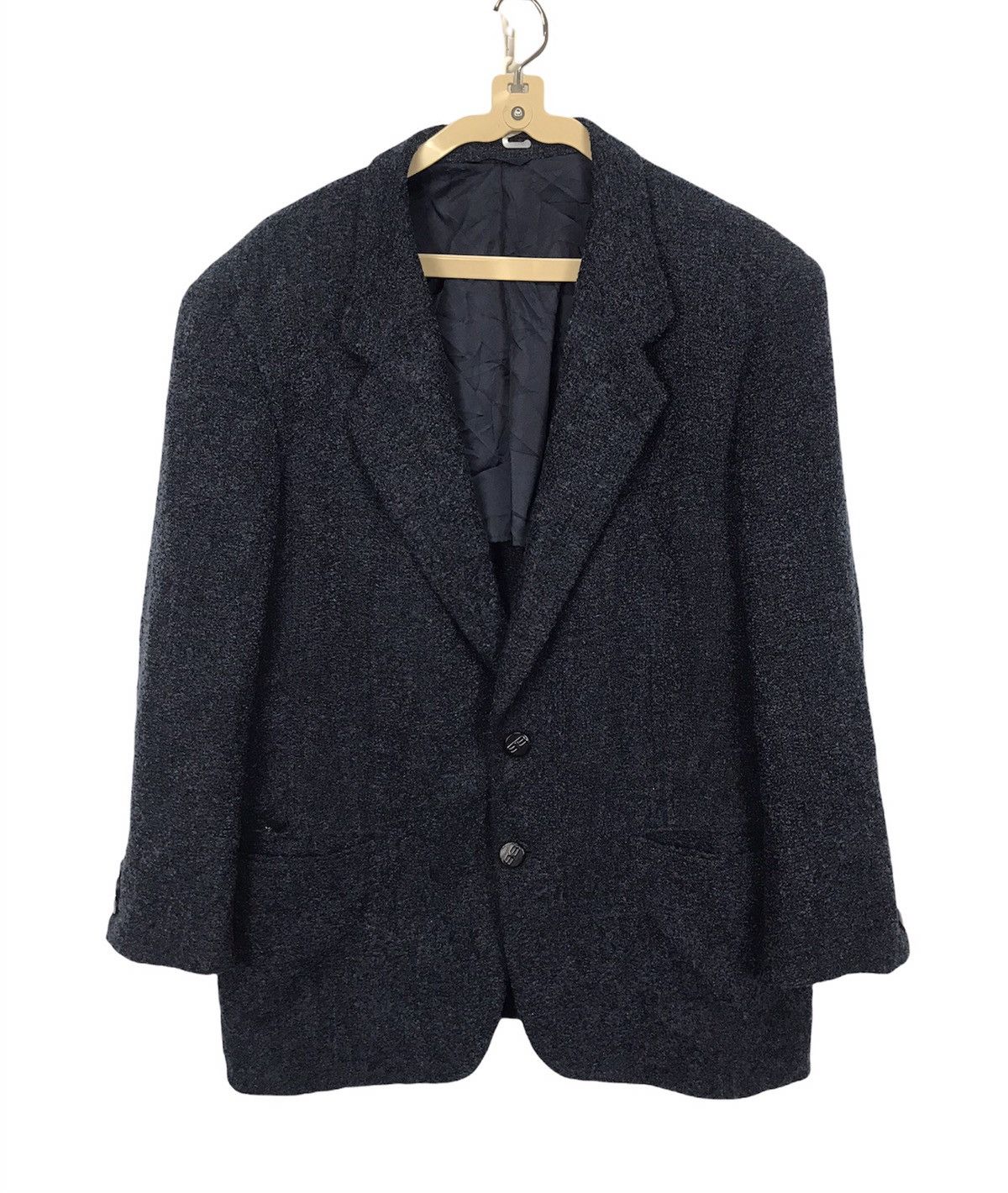 image of Balenciaga Belenciaga Wool Coat Jacket in Black, Men's (Size Medium)