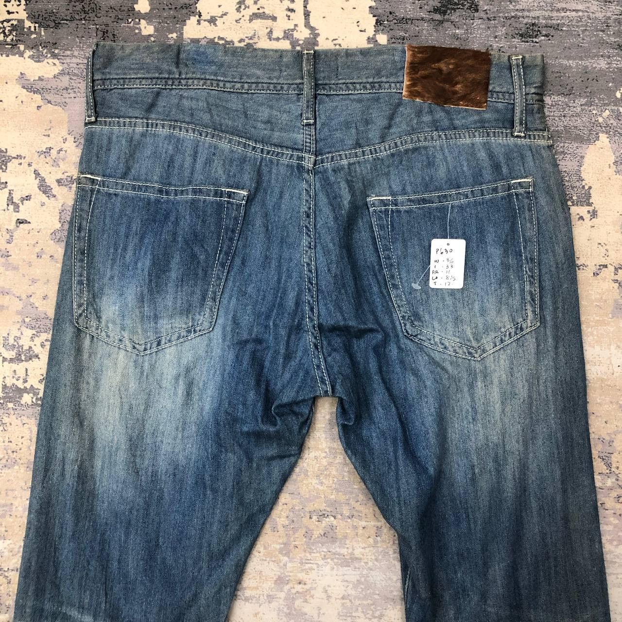 Beams Plus P630 BEAMS HEART JAPAN DISTRESSED DENIM Size US 36 / EU 52 - 4 Thumbnail