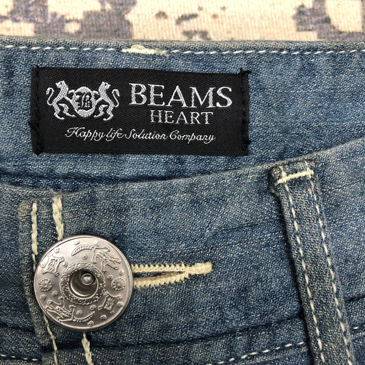 Beams Plus P630 BEAMS HEART JAPAN DISTRESSED DENIM Size US 36 / EU 52 - 6 Thumbnail