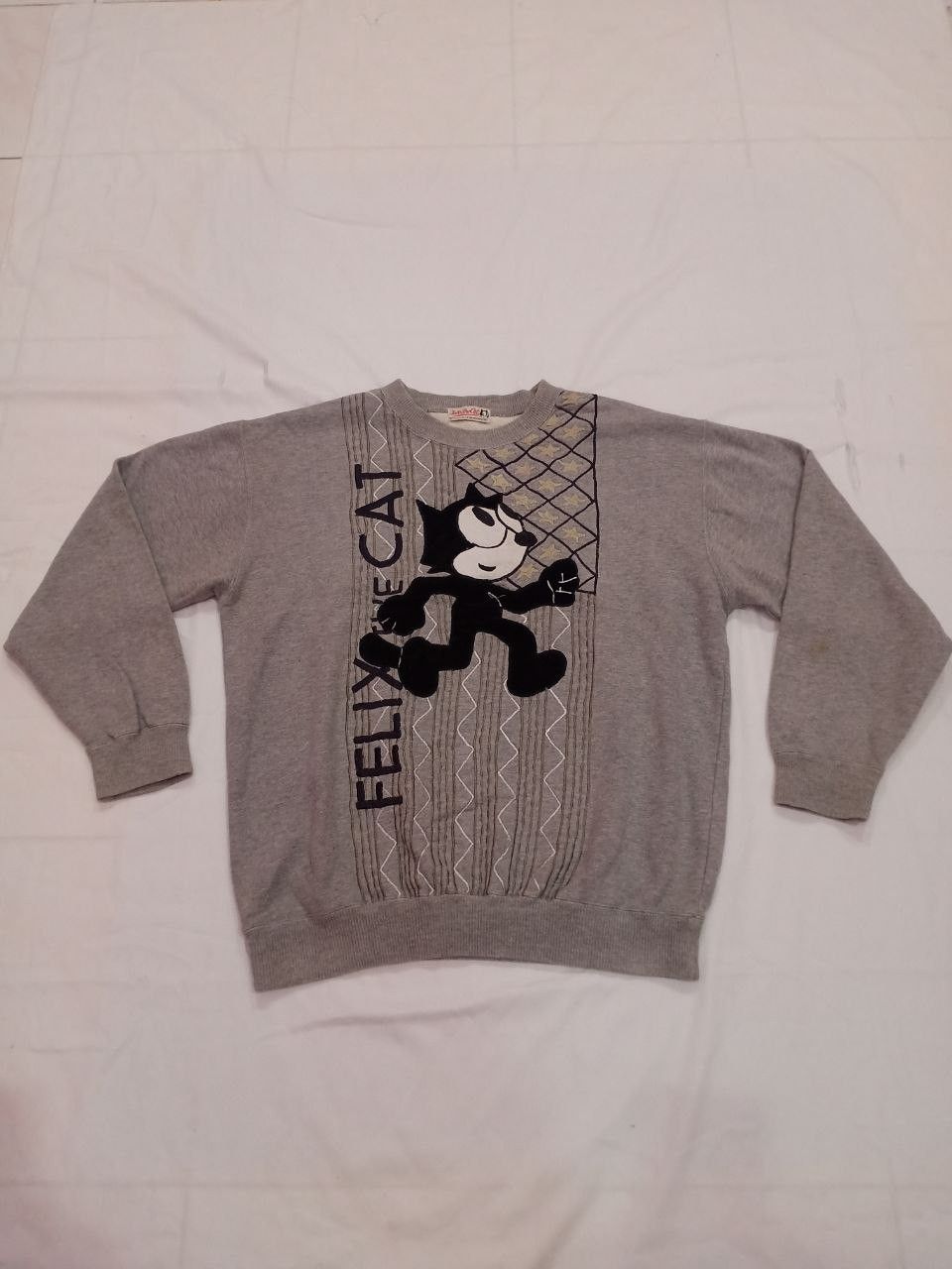 Cartoon Network × Vintage Vintage 90s Felix The Cat Sweatshirt Size US M / EU 48-50 / 2 - 1 Thumbnail