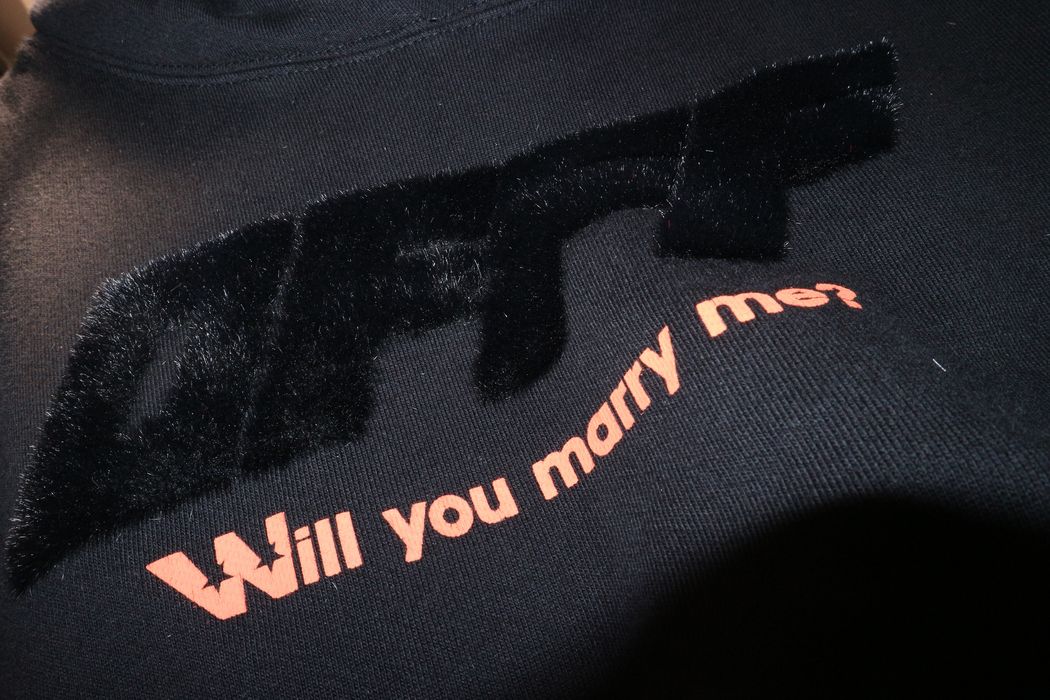 Off white will you marry me t outlet shirt