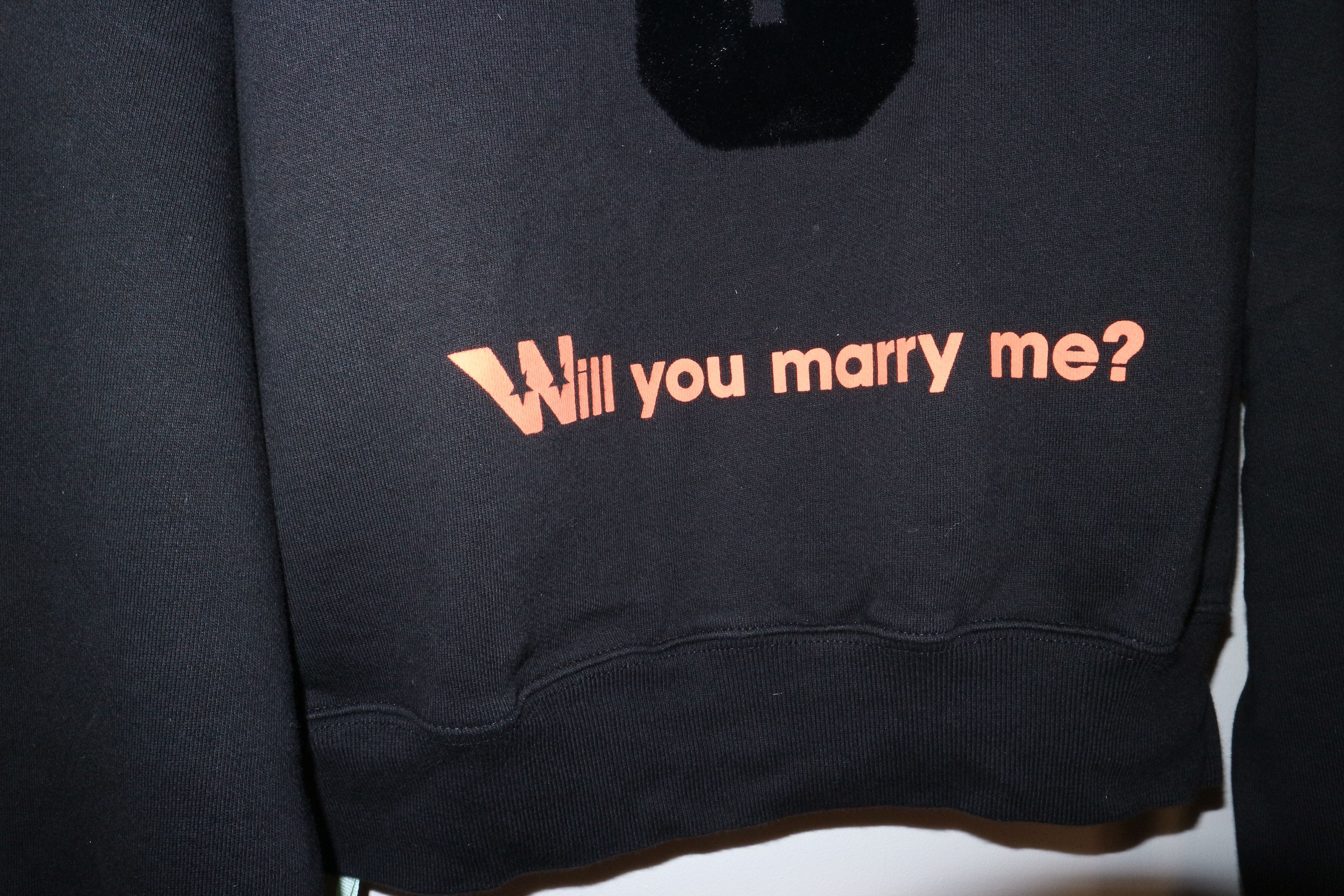 Off-White "Will you marry me" print hoodie Size L / US 10 / IT 46 - 11 Thumbnail