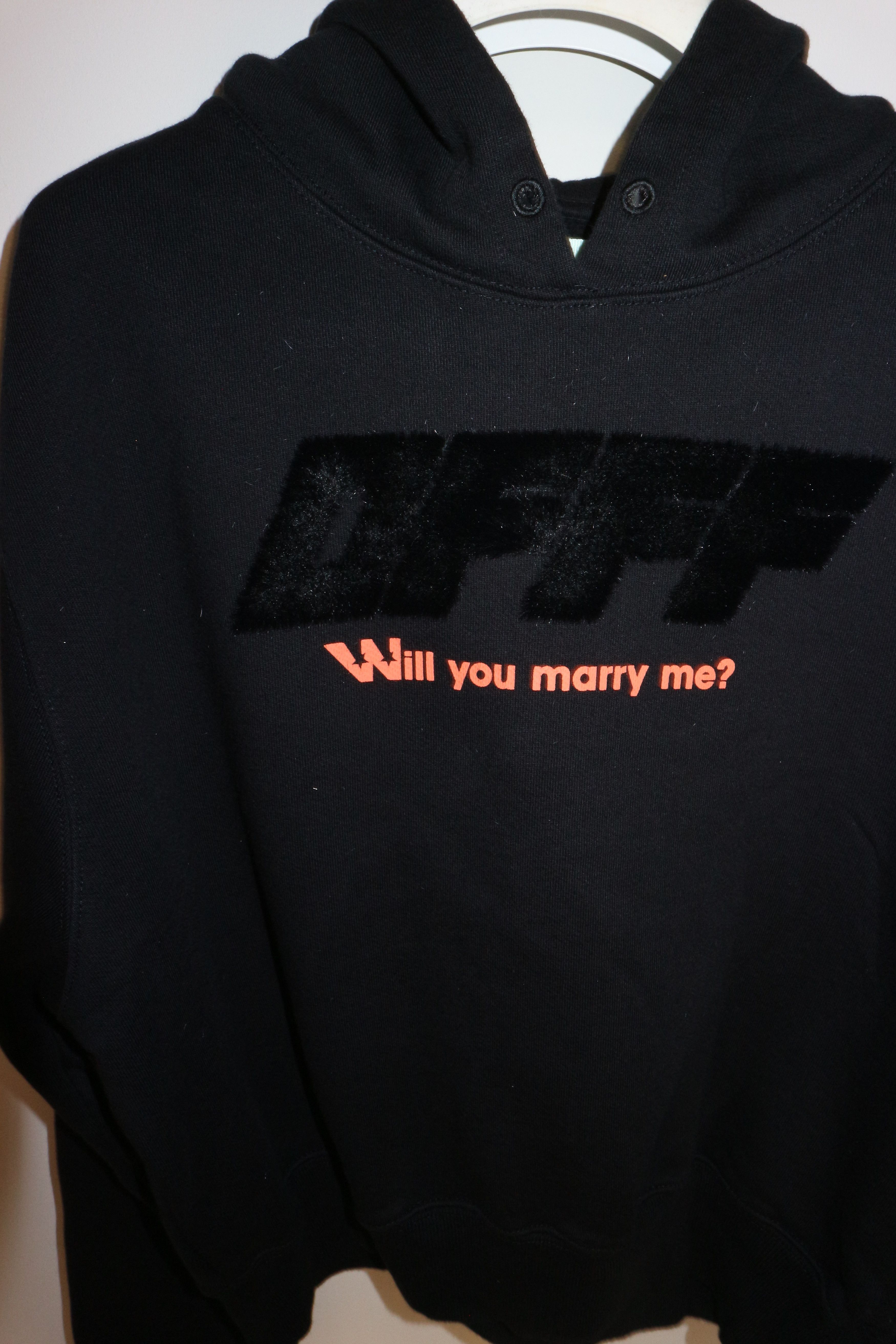 Off-White "Will you marry me" print hoodie Size XL / US 12-14 / IT 48-50 - 14 Thumbnail