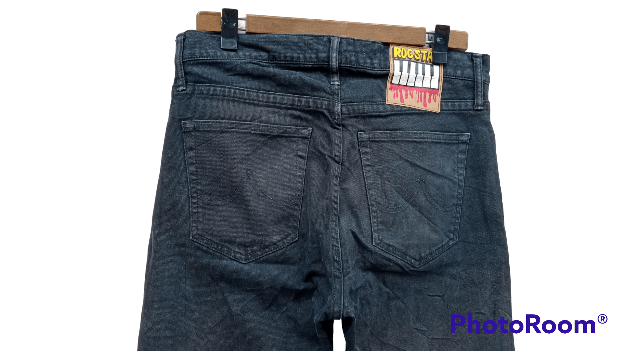 Japanese Brand × MasterPiece × Vintage 🔥🔥Vintage 90's Rocstar Mad Hectic Jeans Denim Size US 32 / EU 48 - 22 Thumbnail
