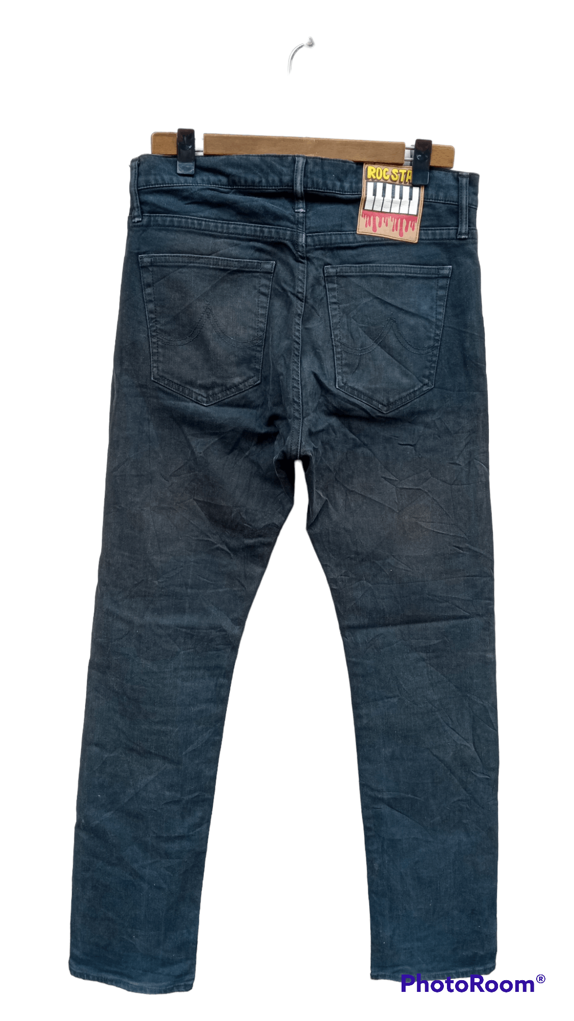 Japanese Brand × MasterPiece × Vintage 🔥🔥Vintage 90's Rocstar Mad Hectic Jeans Denim Size US 32 / EU 48 - 19 Thumbnail