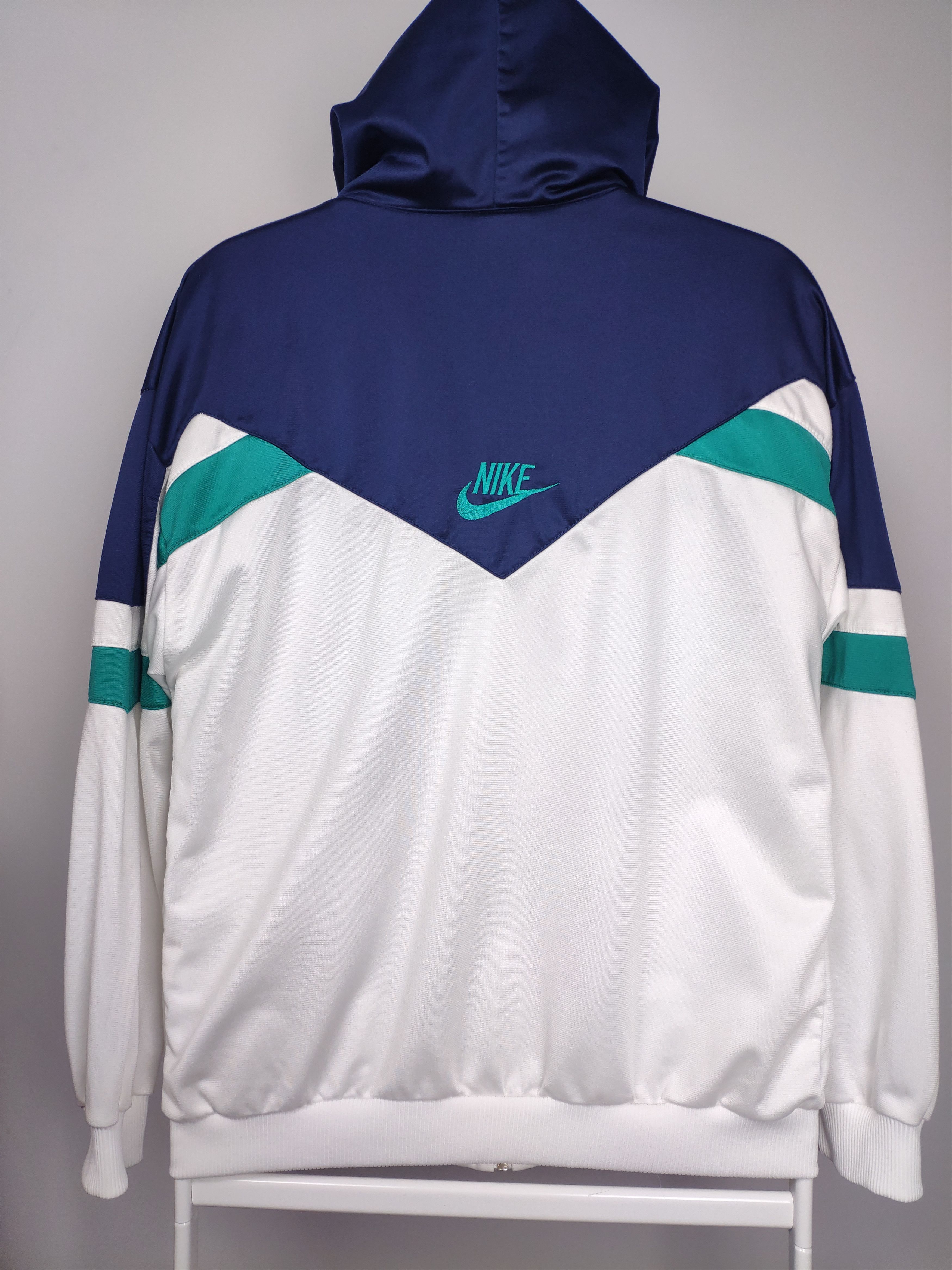 Nike × Vintage Nike vintage zip up sweatshirt track jacket 80s grey tag Size US S / EU 44-46 / 1 - 8 Thumbnail
