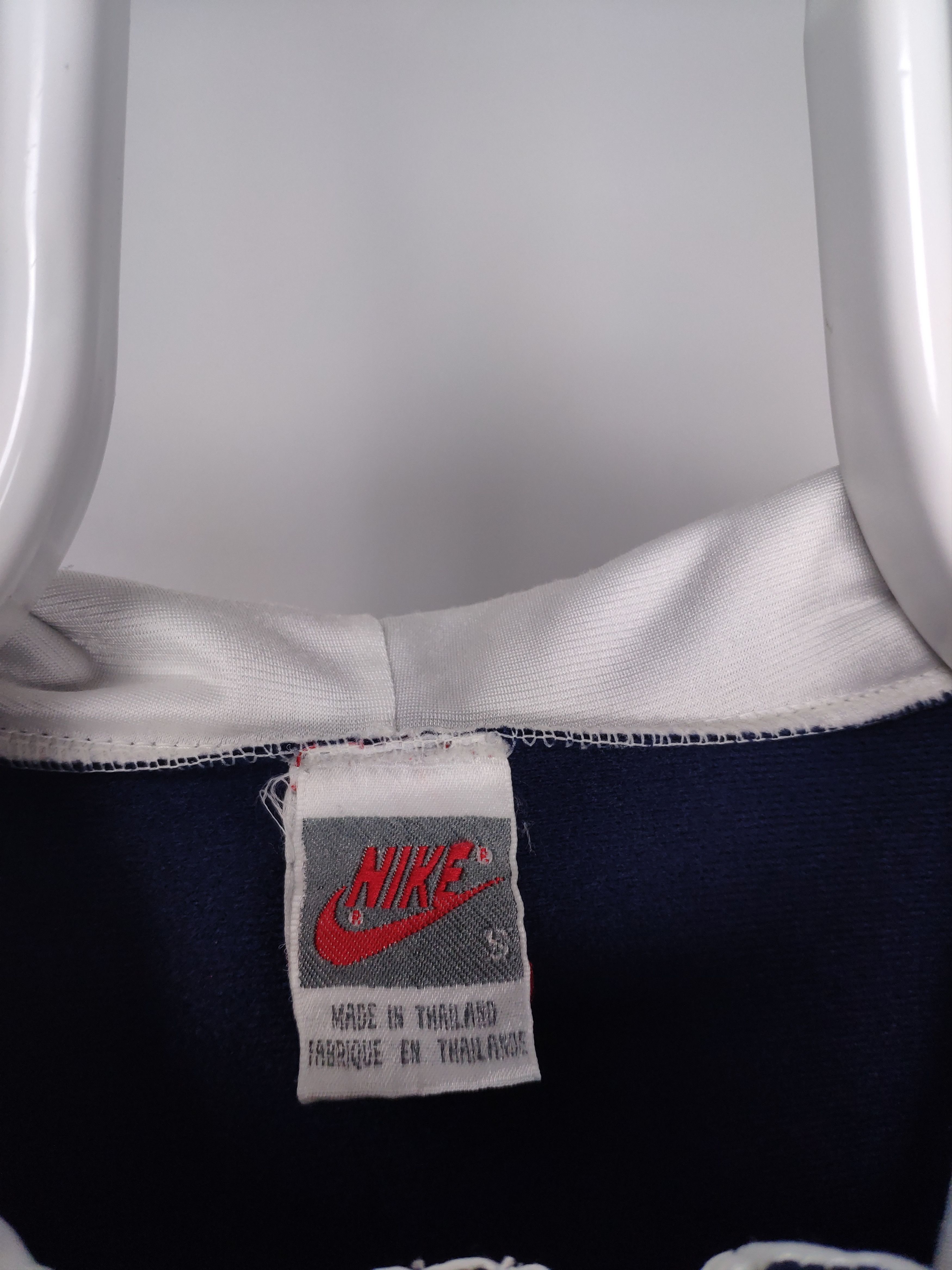 Nike × Vintage Nike vintage zip up sweatshirt track jacket 80s grey tag Size US S / EU 44-46 / 1 - 4 Thumbnail