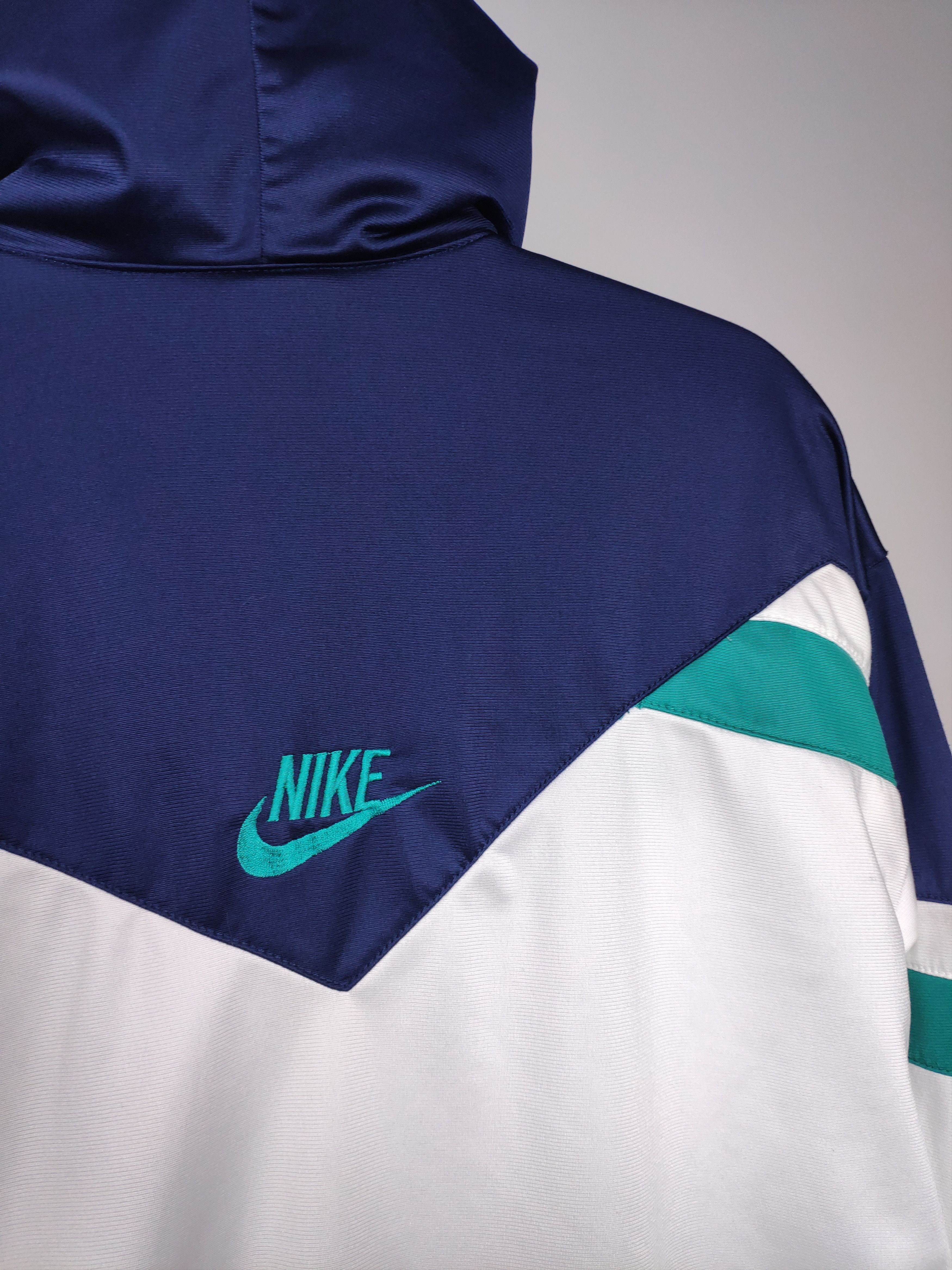 Nike × Vintage Nike vintage zip up sweatshirt track jacket 80s grey tag Size US S / EU 44-46 / 1 - 9 Thumbnail