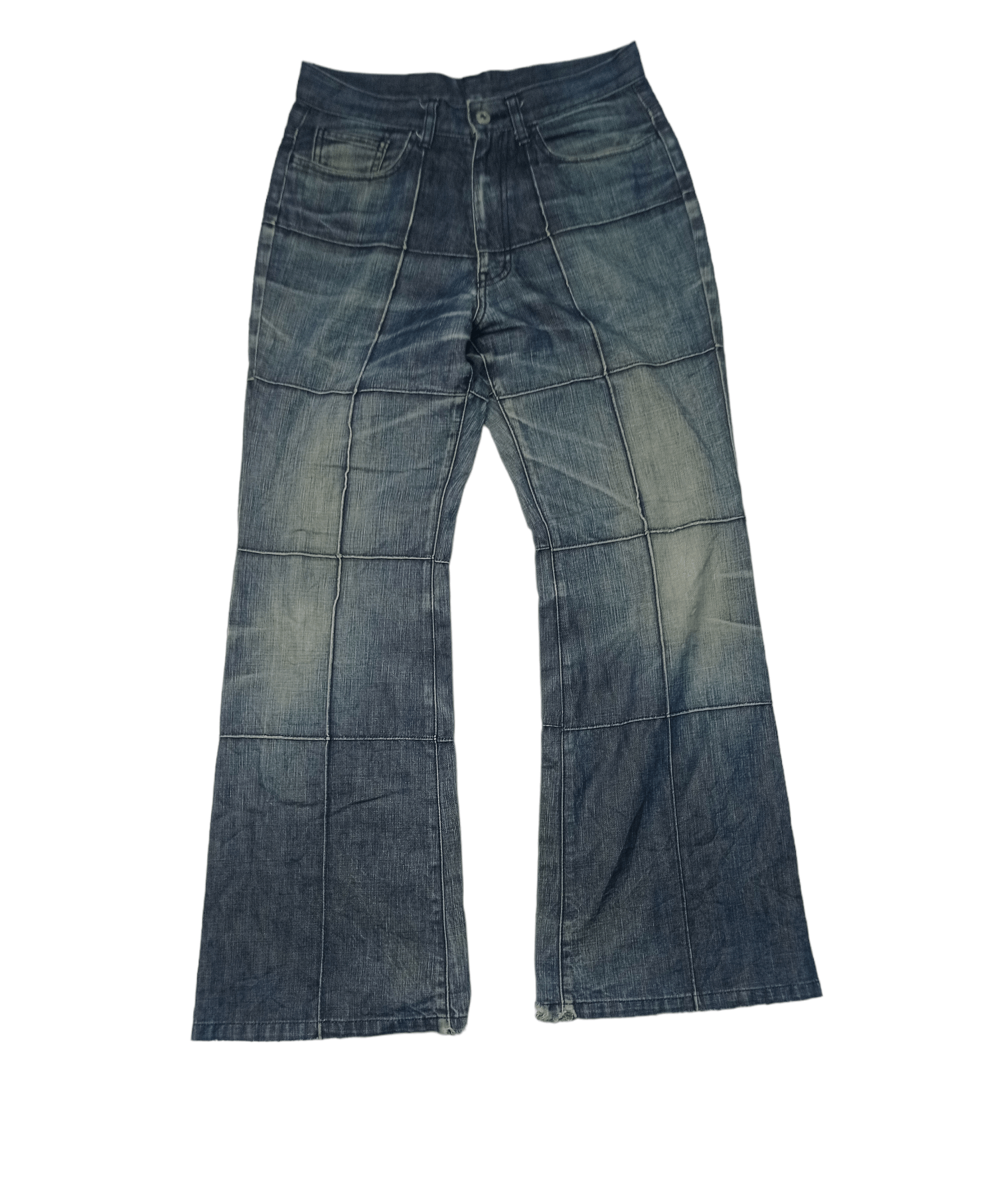 image of Archival Clothing x Boycott Vintage Boycott Flare Jeans Pants in Faded Blue, Men's (Size 29)