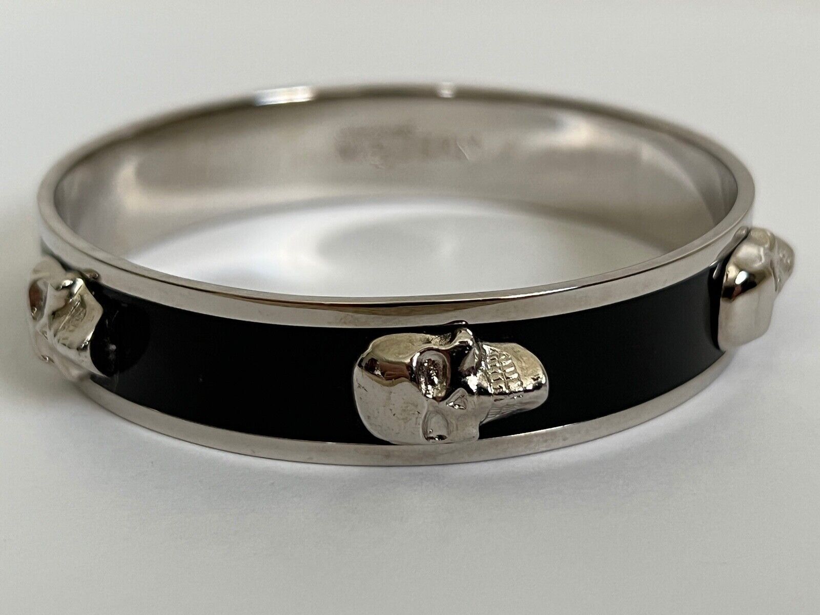 Alexander McQueen Bangle Bracelet in Silver Size ONE SIZE - 5 Thumbnail
