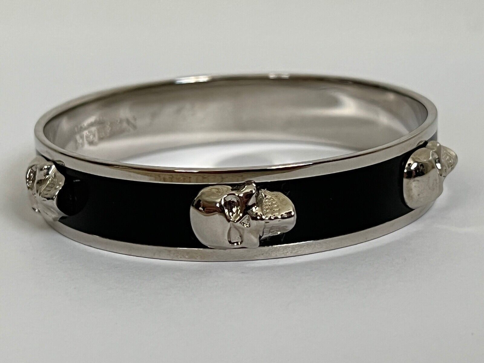 Alexander McQueen Bangle Bracelet in Silver Size ONE SIZE - 10 Thumbnail