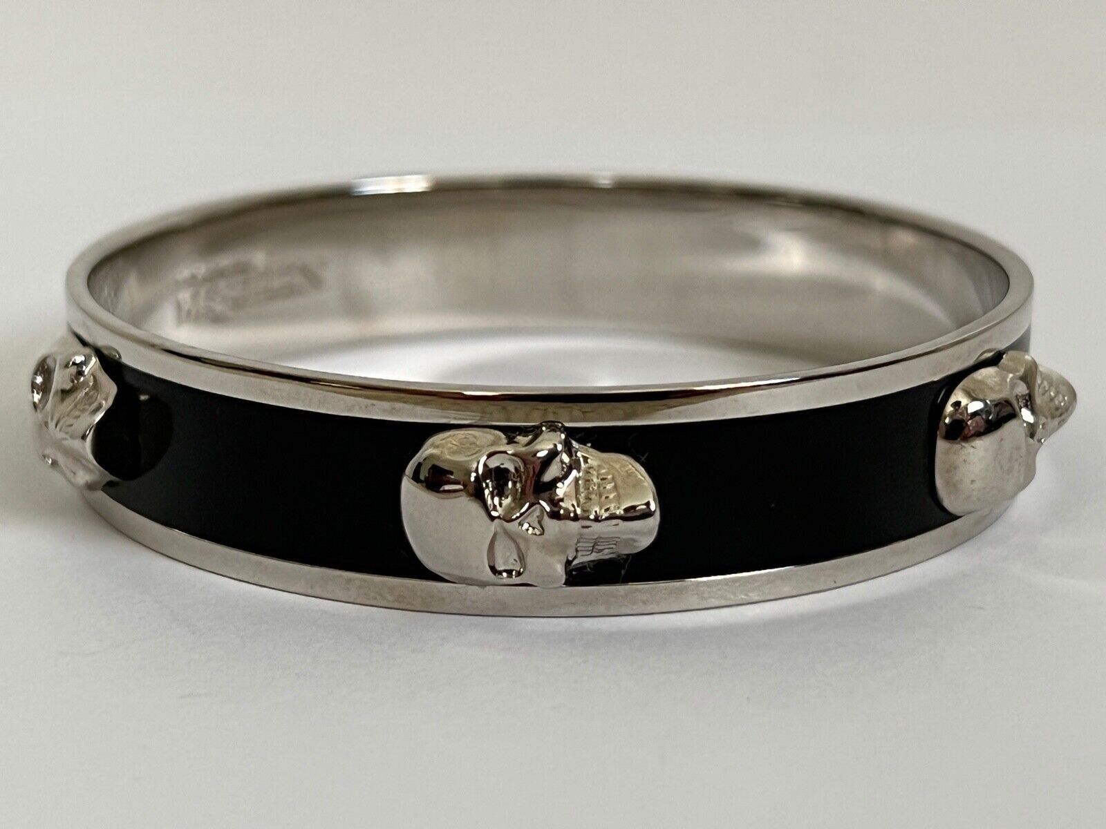 Alexander McQueen Bangle Bracelet in Silver Size ONE SIZE - 2 Thumbnail