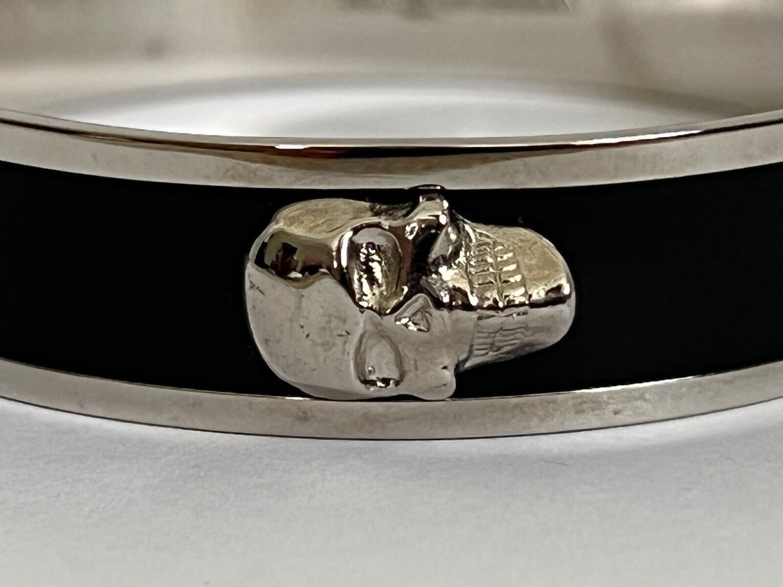 Alexander McQueen Bangle Bracelet in Silver Size ONE SIZE - 12 Thumbnail