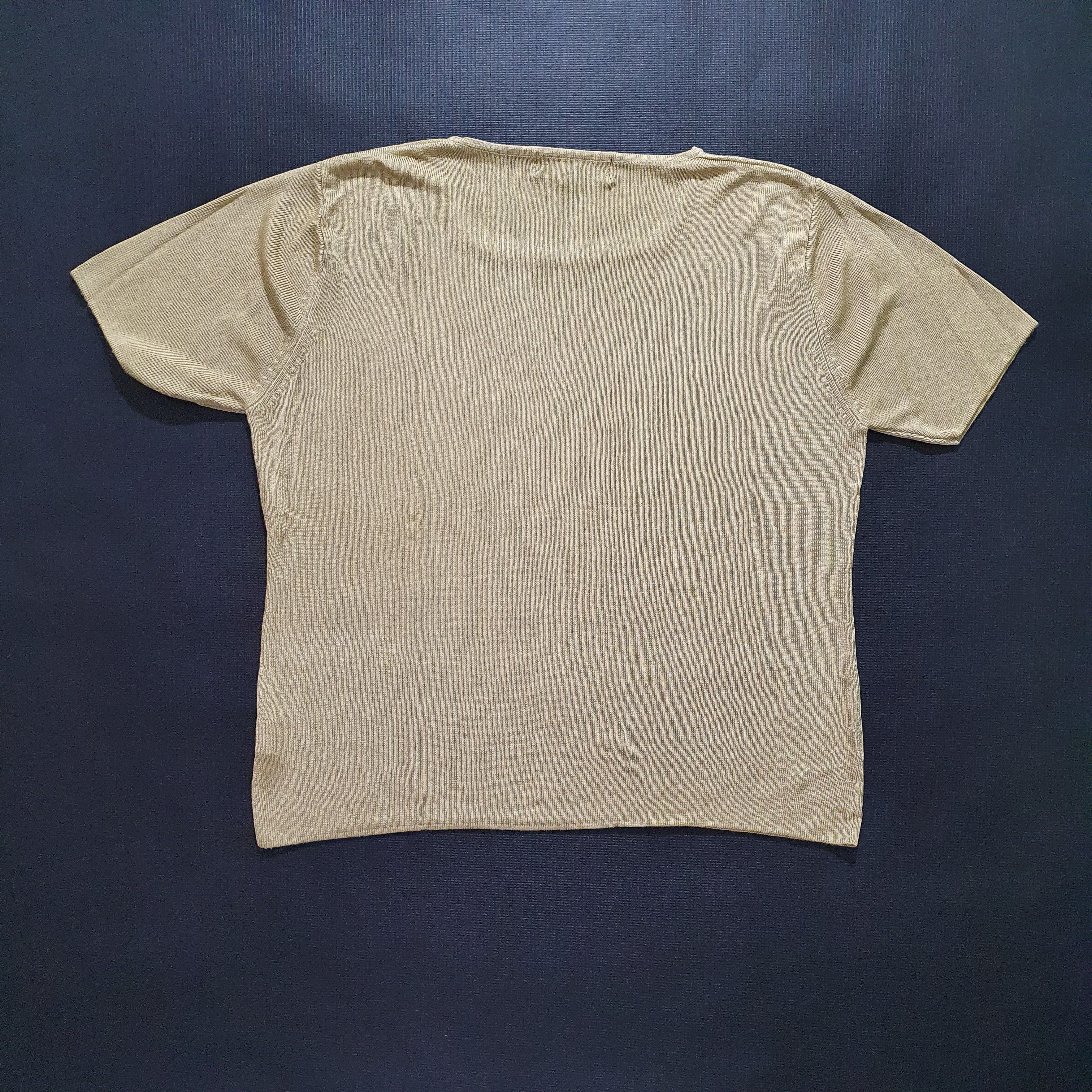 Salvatore Ferragamo × Vintage 90s Salvatore Ferragamo SILK Knitted tee shirt rare Size XL / US 12-14 / IT 48-50 - 8 Thumbnail