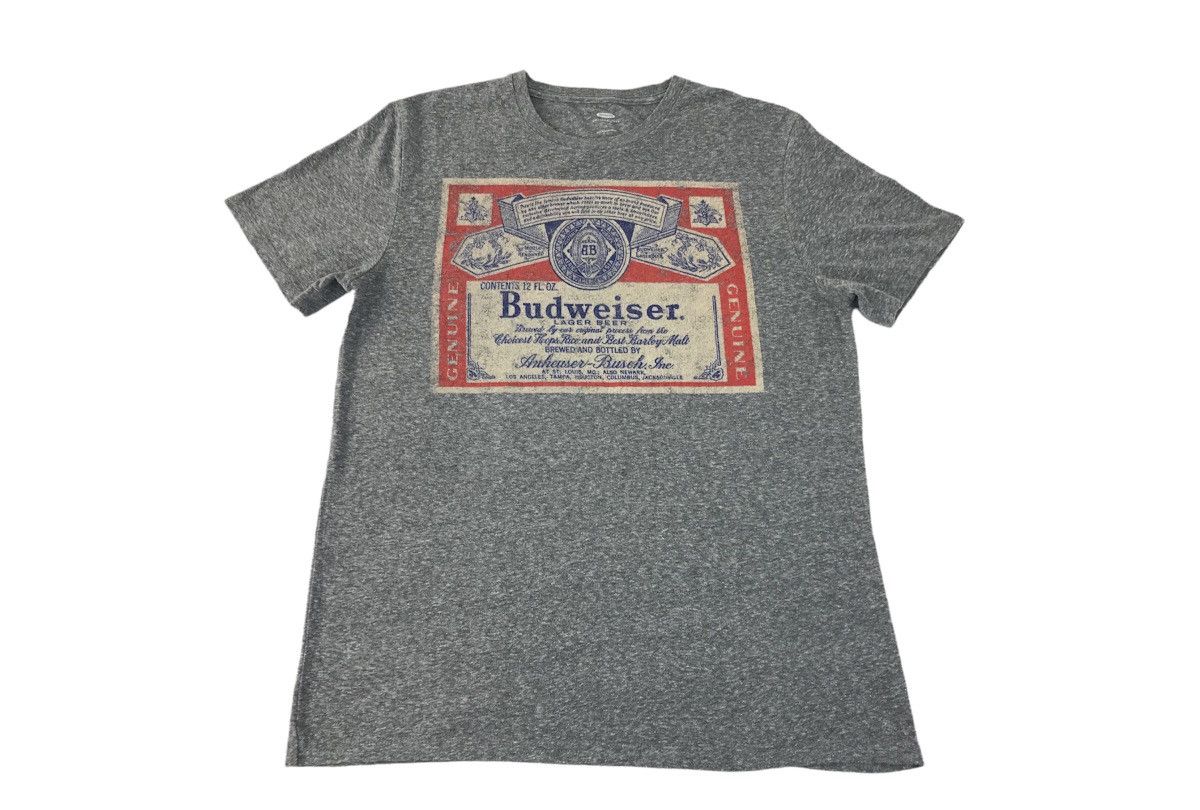 Budweiser × Vintage Vintage Budweiser Lager Beer Big Logo Style Tee Size US M / EU 48-50 / 2 - 1 Thumbnail