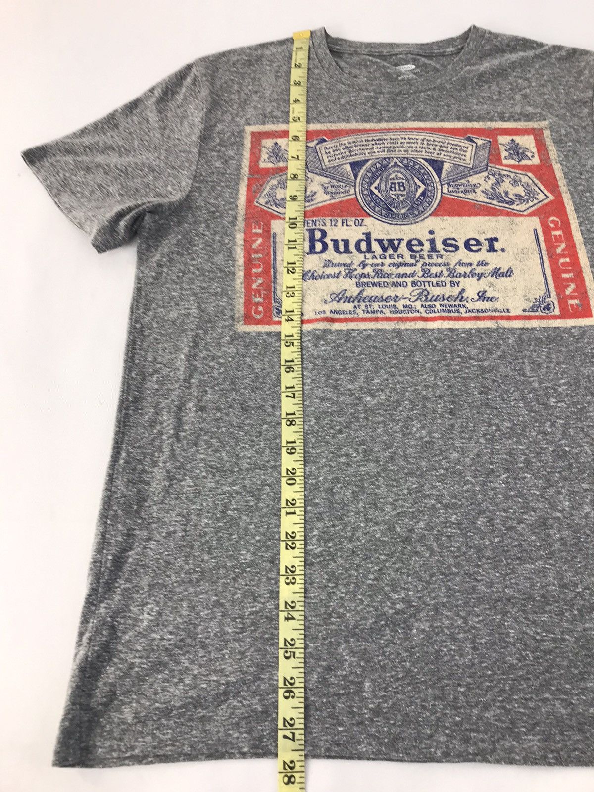 Budweiser × Vintage Vintage Budweiser Lager Beer Big Logo Style Tee Size US M / EU 48-50 / 2 - 7 Thumbnail