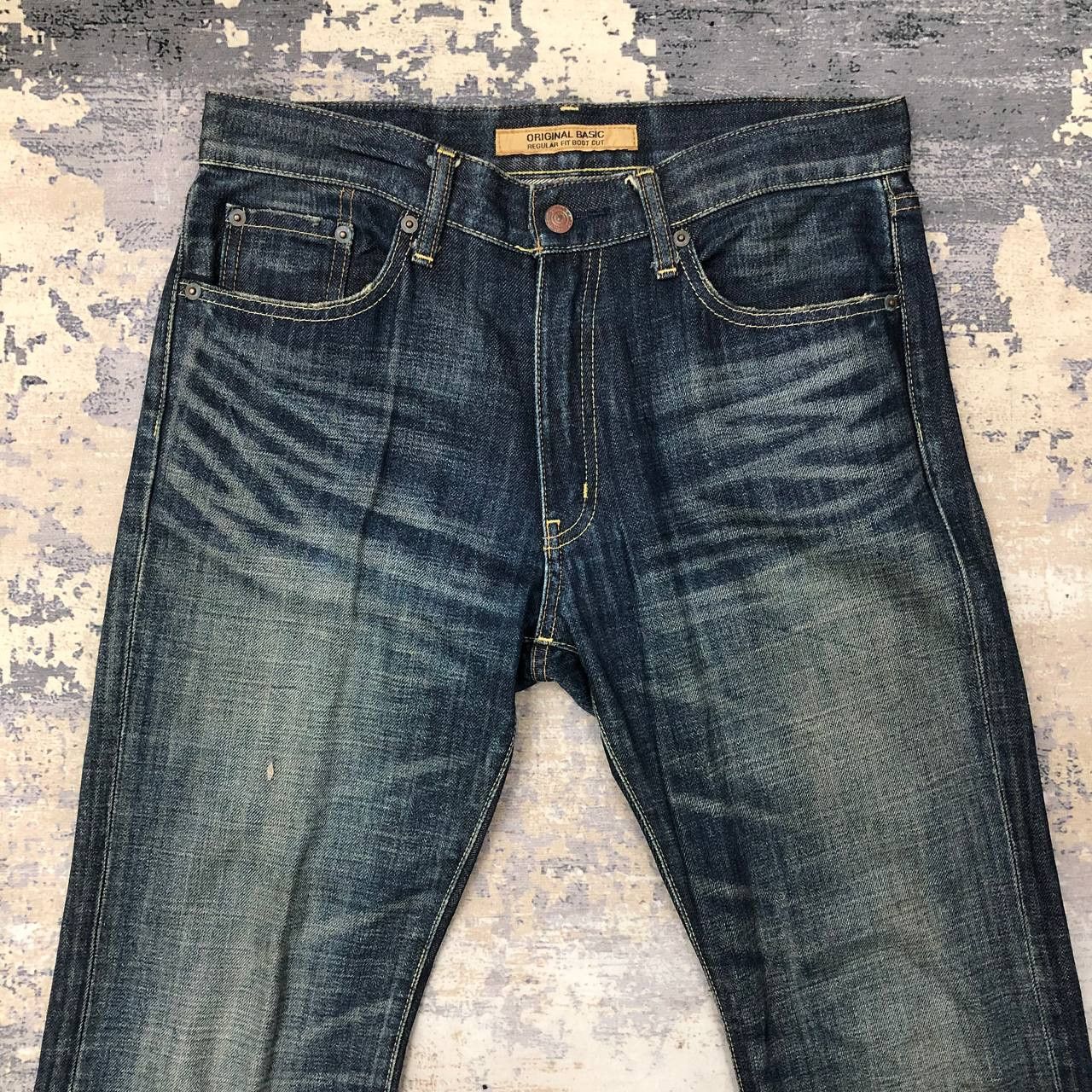 Japanese Brand P626 VTG UNIQLO B002 FLARED DISTRESSED DENIM Size US 32 / EU 48 - 3 Thumbnail