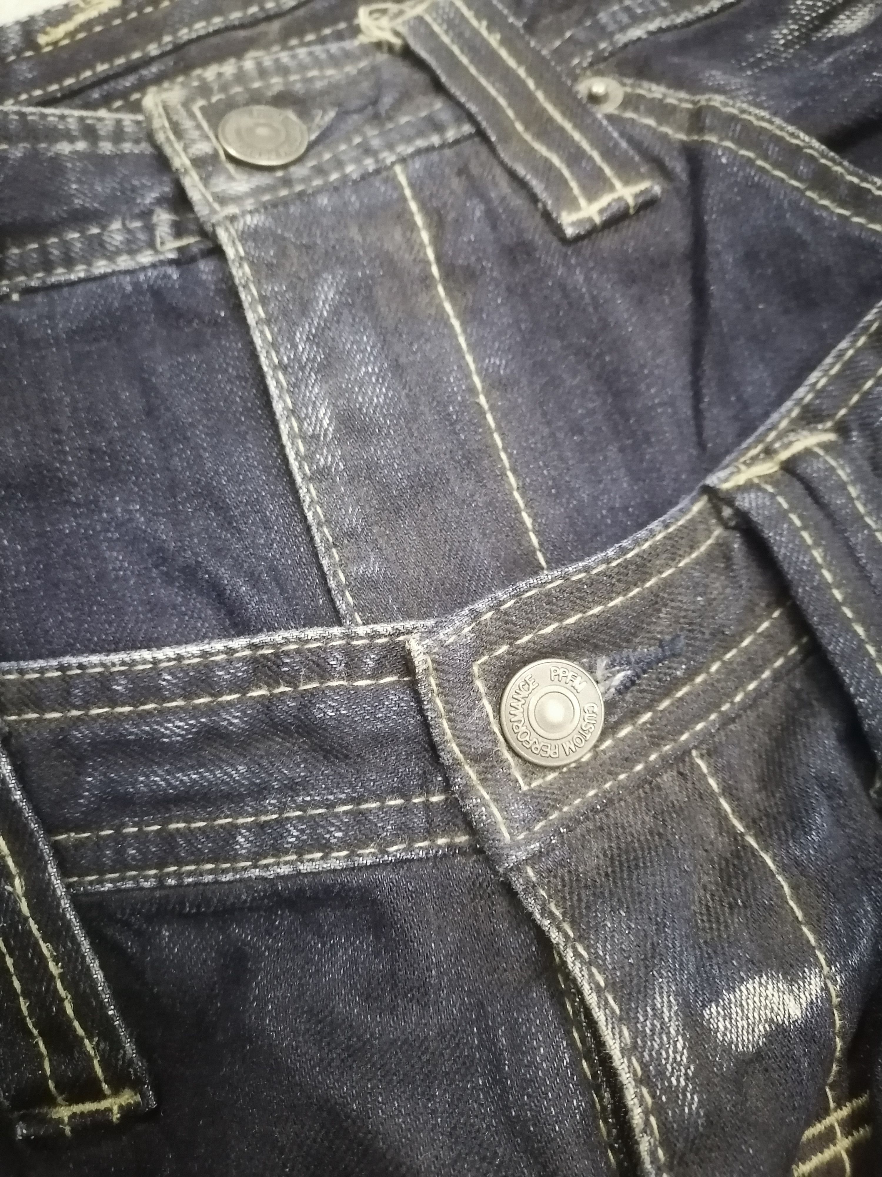 Japanese Brand Ppfm Claw Mark Double Waist Denim Pants Size US 31 - 8 Thumbnail